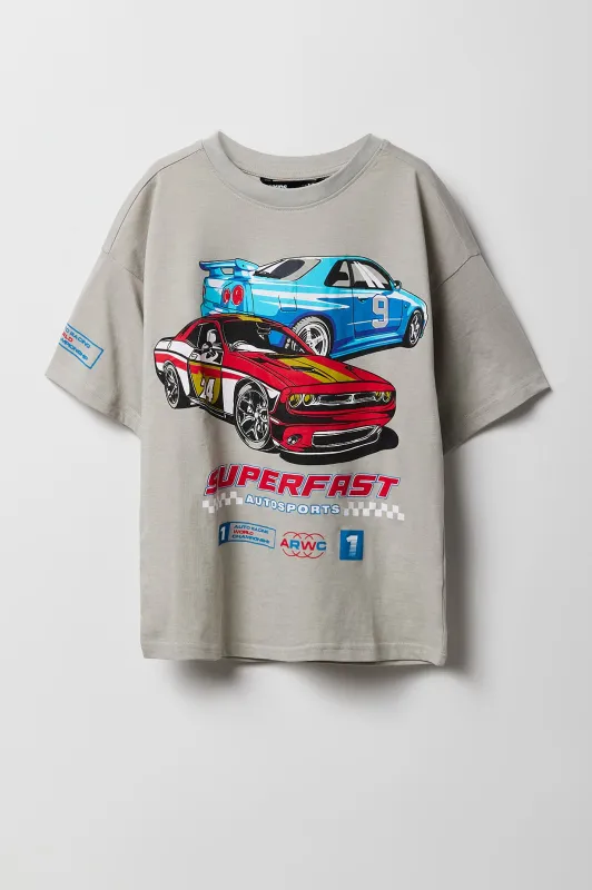 T-shirt à imprimé Super Fast Autosports pour garçon sold by Urban Planet
