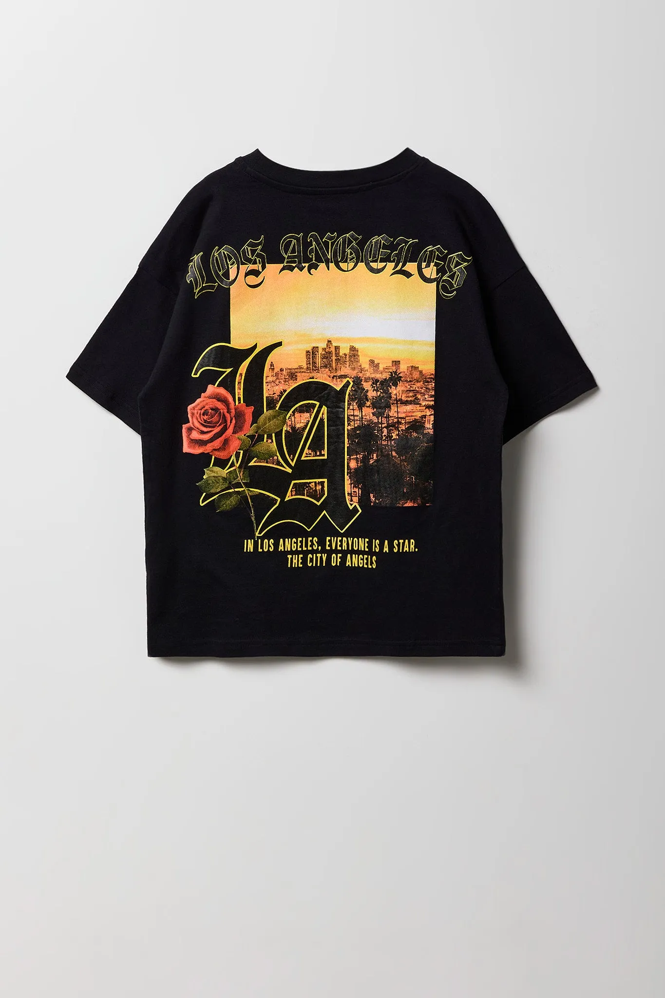T-shirt à imprimé Los Angeles Rose pour garçon sold by Urban Planet product image thumbnail 2