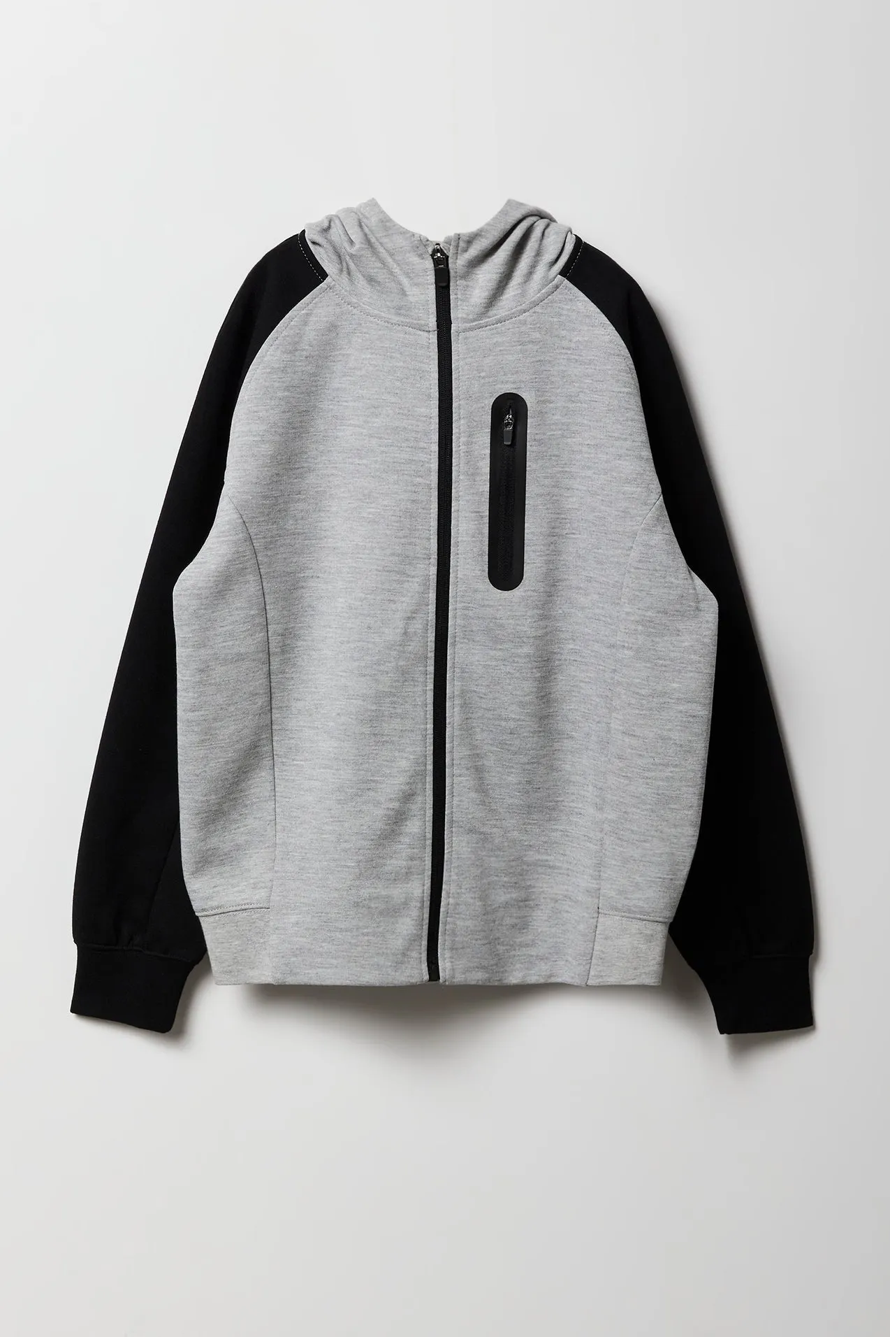 Boys Active Colourblock Zip-Up Hoodie sold by Urban Planet