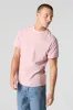 Textured Contrast Crewneck T-Shirt sold by Urban Planet