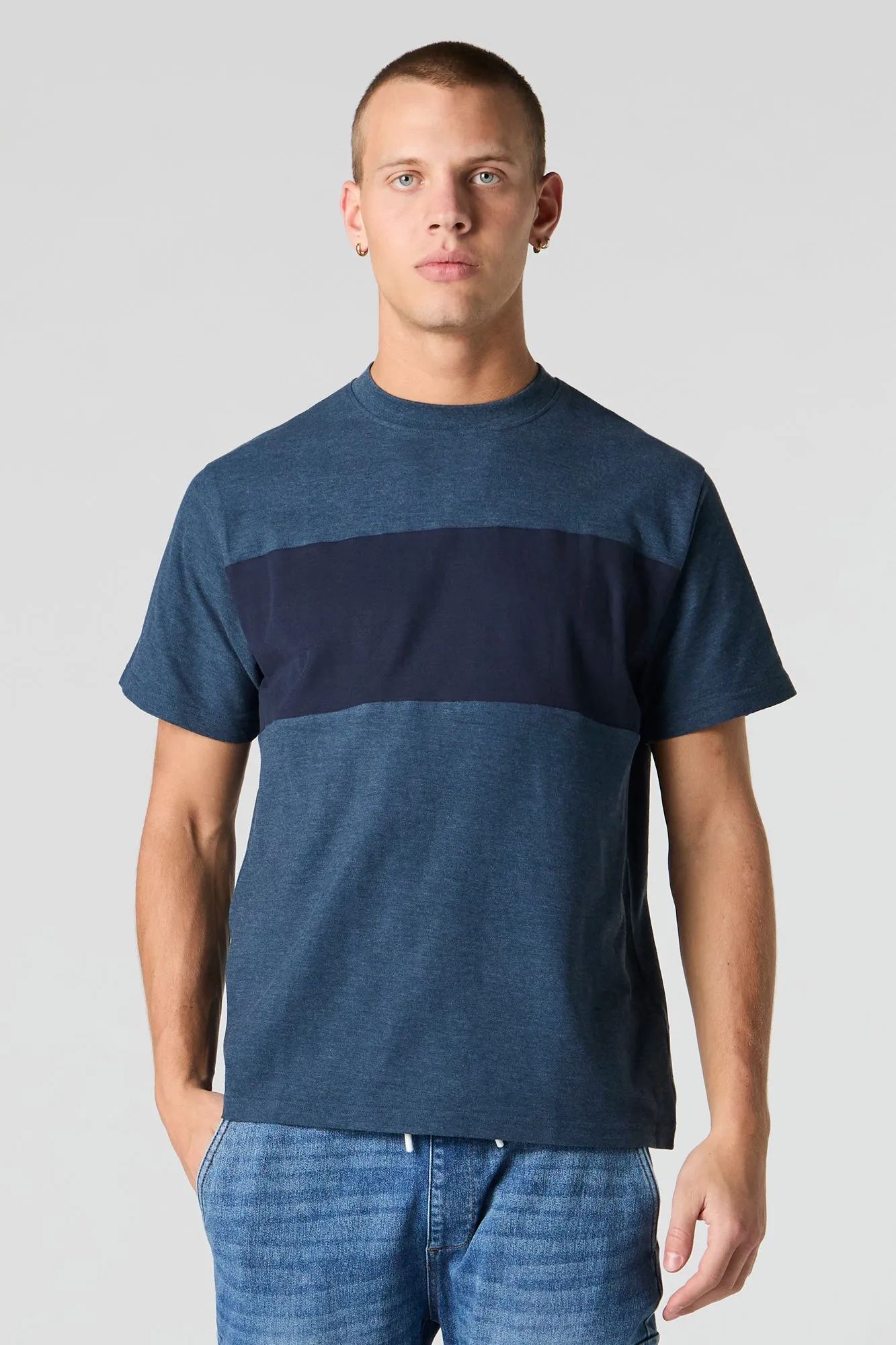 Textured Colourblock T-Shirt sold by Urban Planet product image thumbnail 4