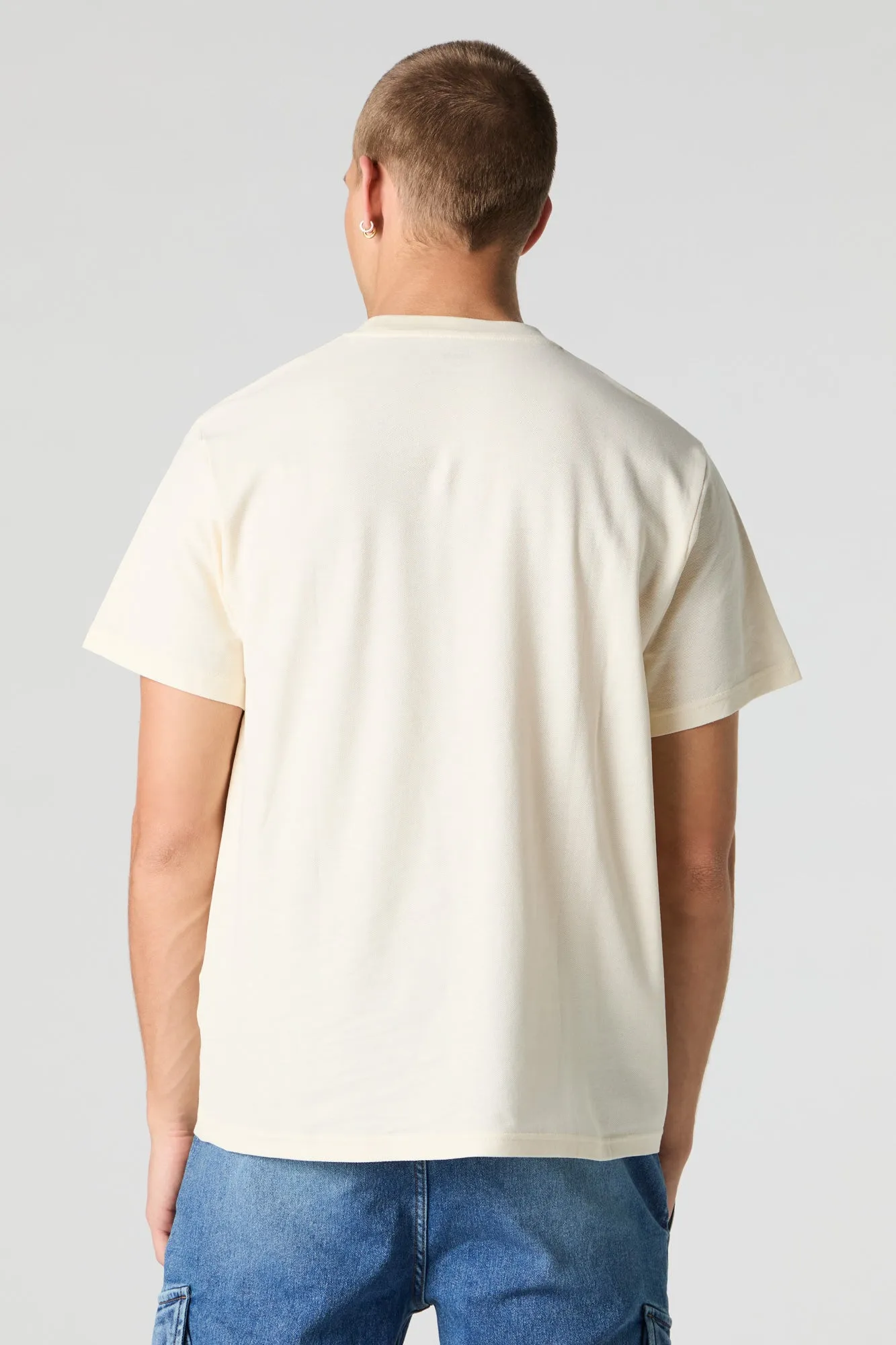 T-shirt texturé avec blocs de couleurs sold by Urban Planet product image thumbnail 2