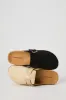 Faux Suede Buckle Clog sold by Urban Planet