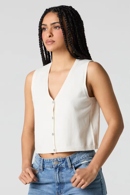 Veste boutonnée en tricot sold by Urban Planet