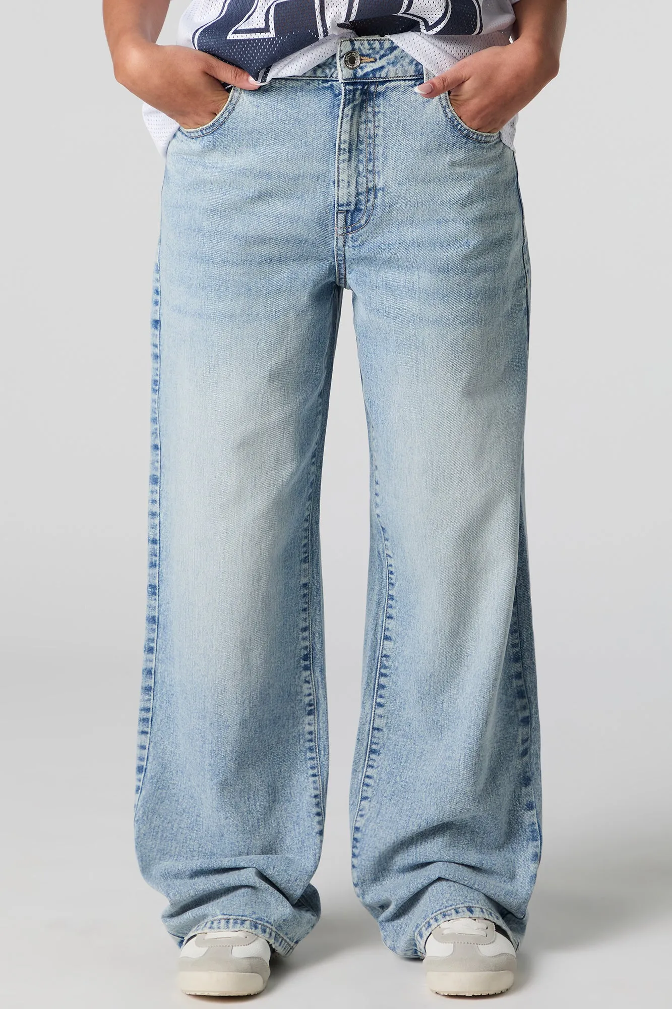 High Rise Wide Leg Light Jean sold by Urban Planet product image thumbnail 2