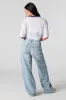 High Rise Wide Leg Light Jean sold by Urban Planet