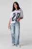 High Rise Wide Leg Light Jean sold by Urban Planet