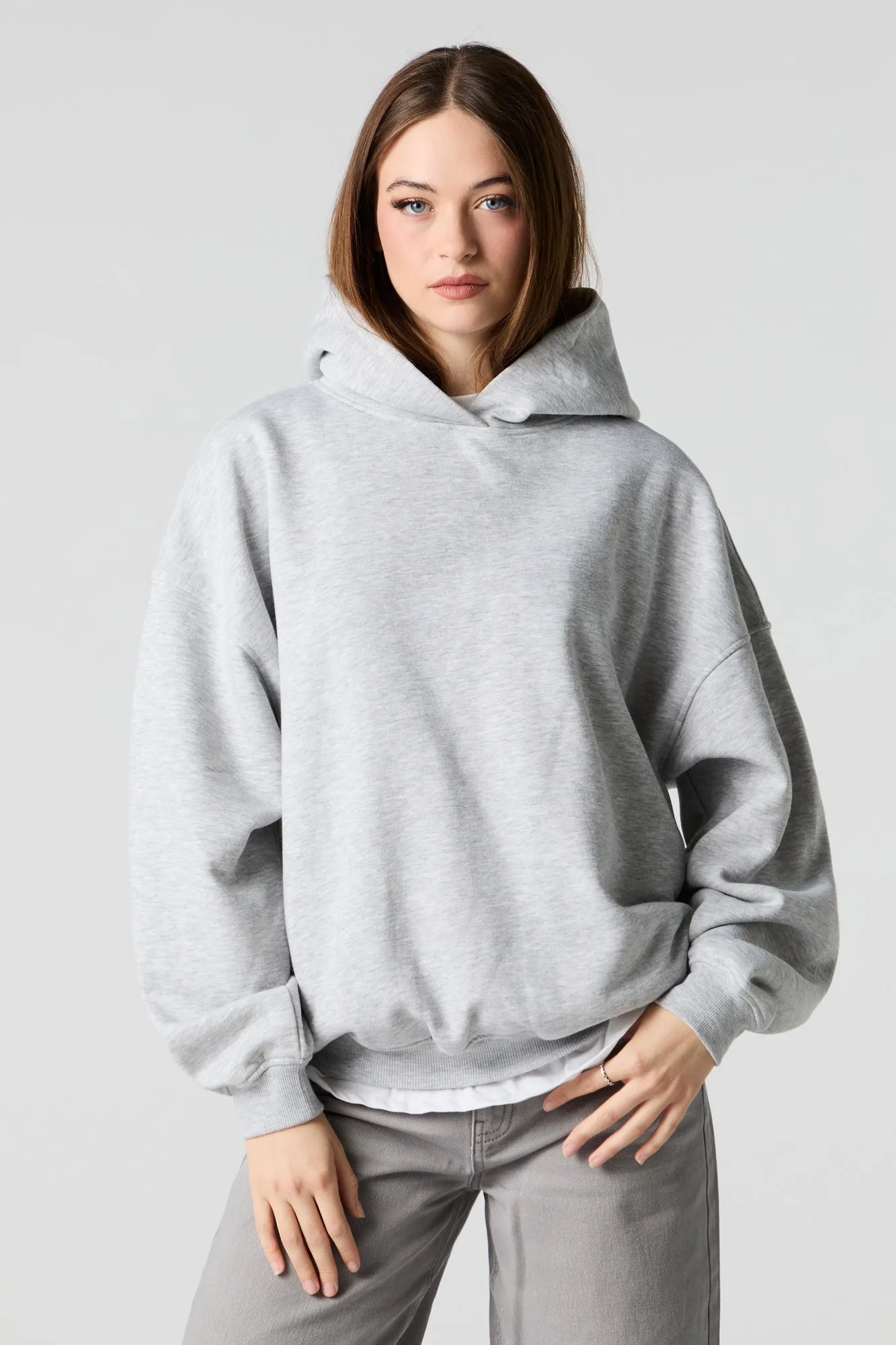 Haut surdimensionné à capuchon en molleton uni sold by Urban Planet product image thumbnail 4