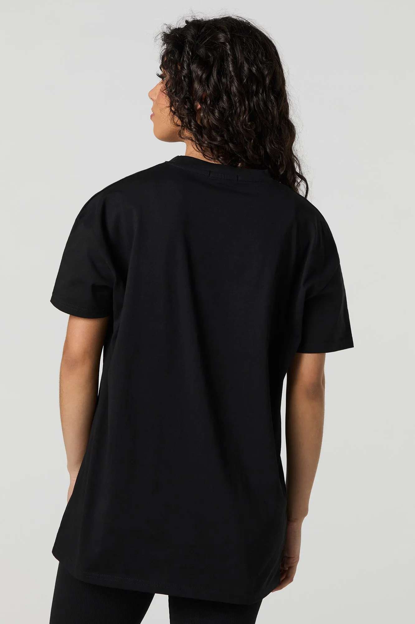 Mon Cherie Graphic Rhinestone Oversized T-Shirt sold by Urban Planet product image thumbnail 3