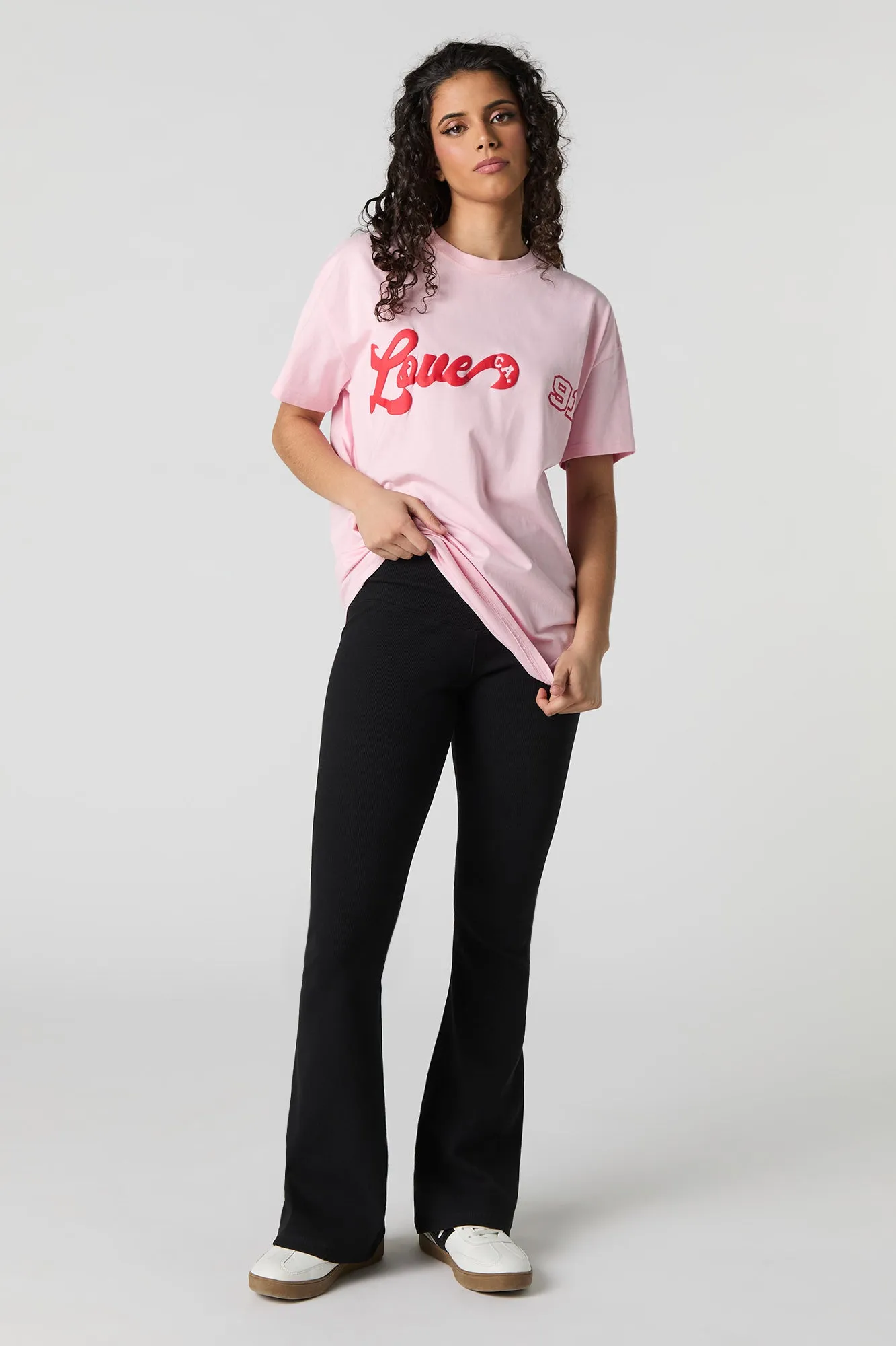 T-shirt surdimensionné à imprimé Love CA sold by Urban Planet product image thumbnail 2