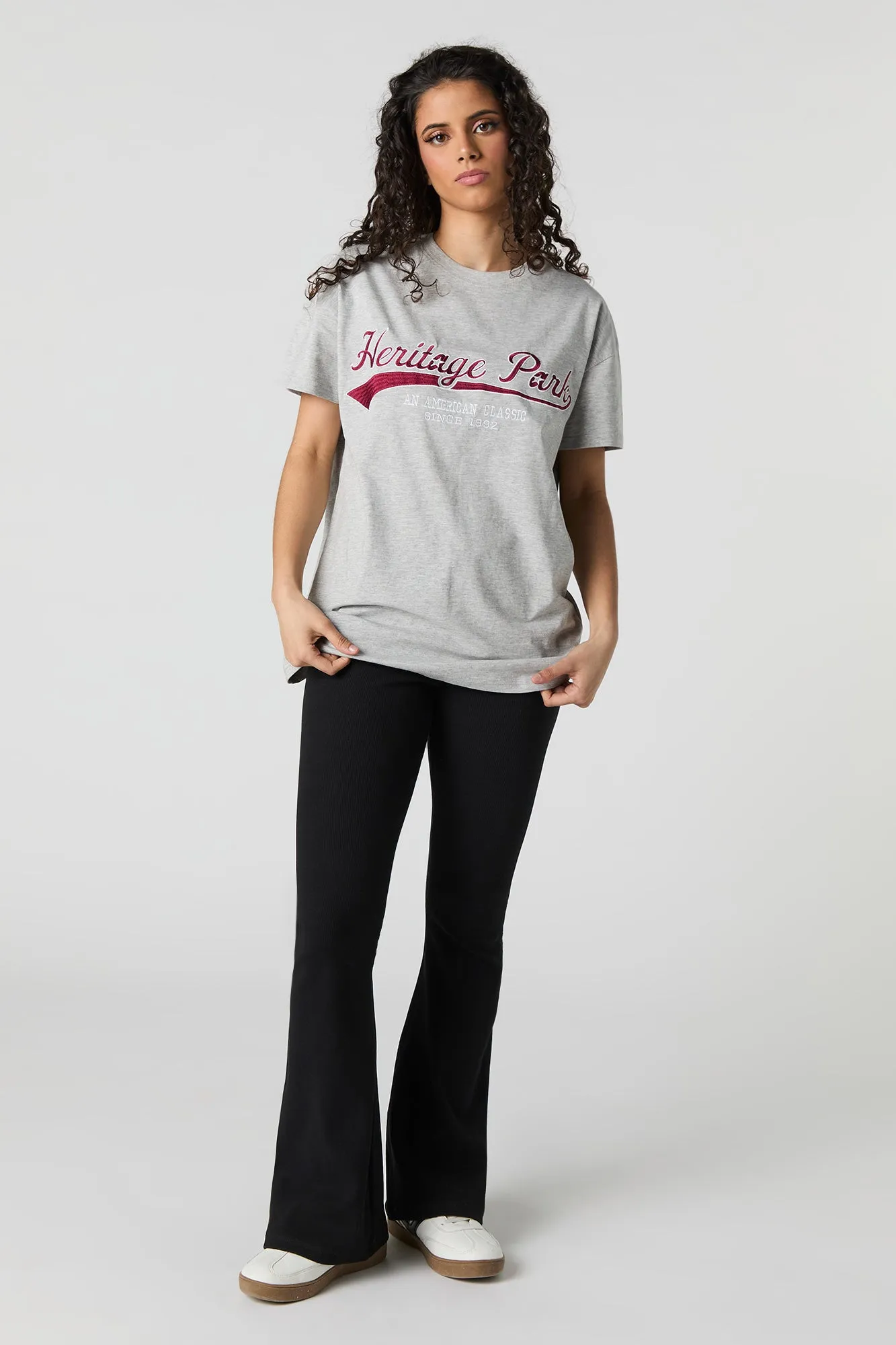 T-shirt surdimensionné avec motif brodé Heritage Park sold by Urban Planet product image thumbnail 2