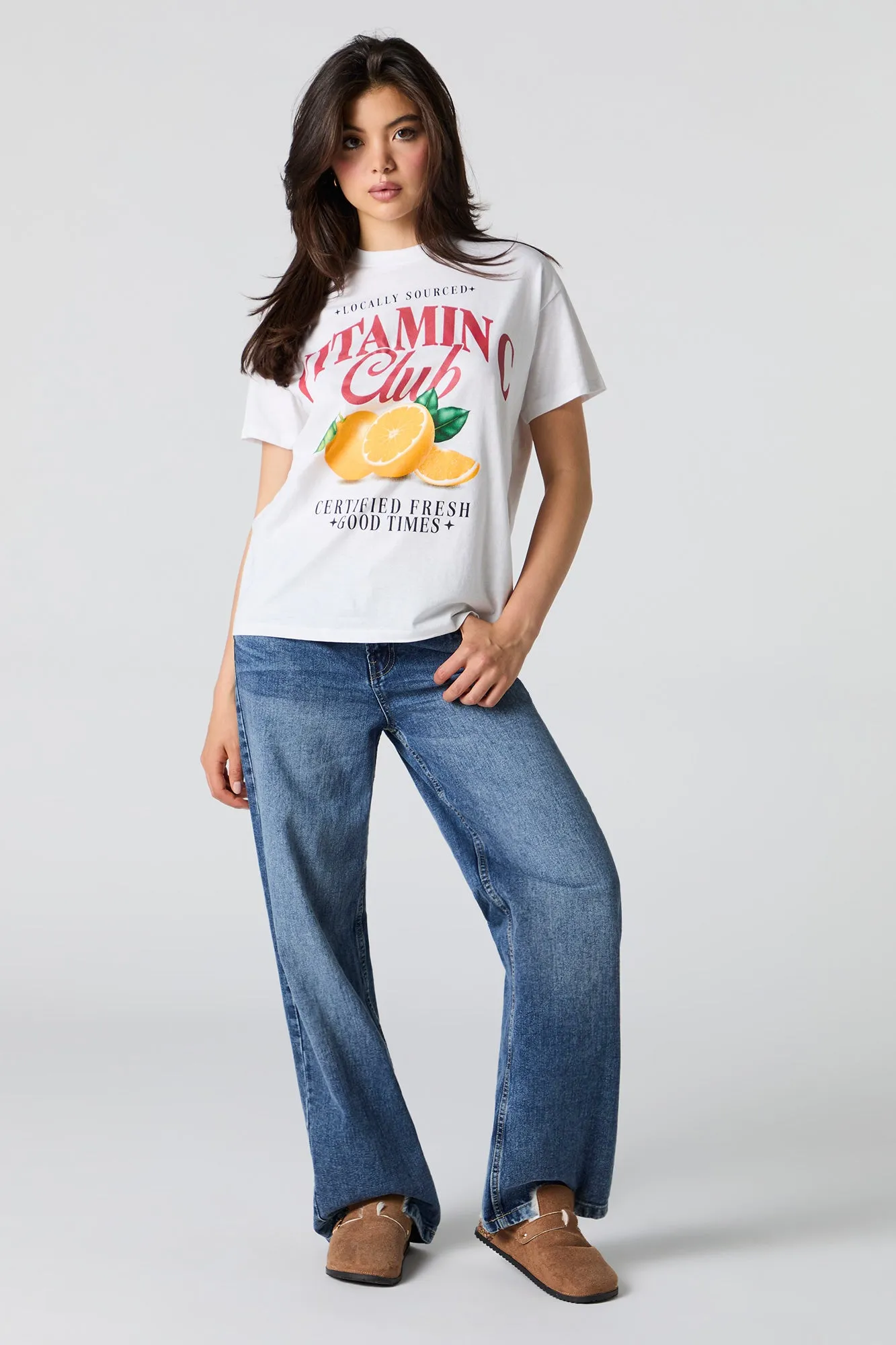 Vitamin C Graphic Boyfriend T-Shirt sold by Urban Planet product image thumbnail 3