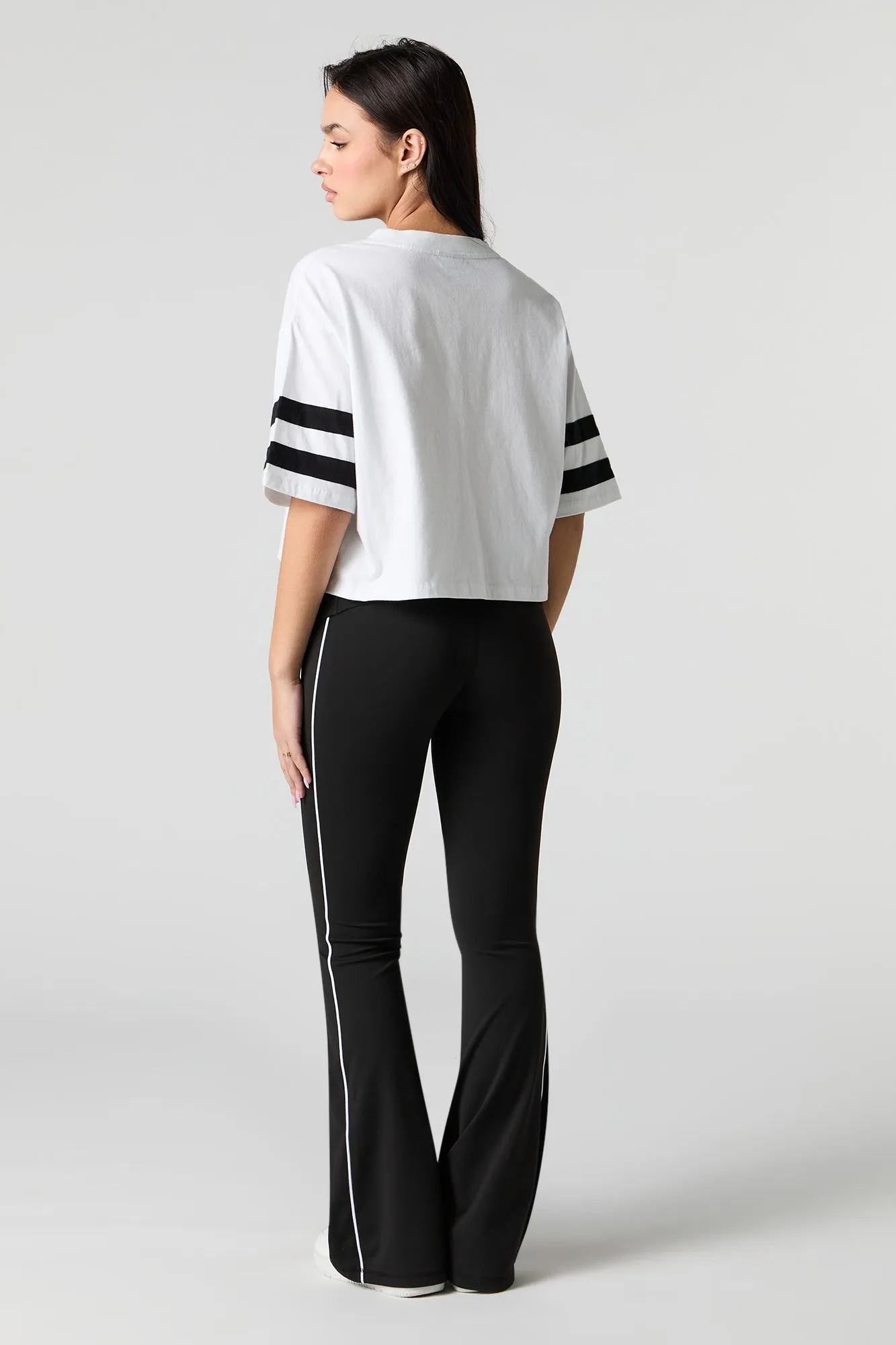 Sommer Ray Active Piping Detail Flare Pant sold by Urban Planet product image thumbnail 3