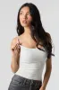 Camisole côtelée à bonnets intégrés et encolure ronde sold by Urban Planet