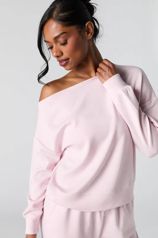 Active Soft Off Shoulder Sweatshirt sold by Urban Planet
