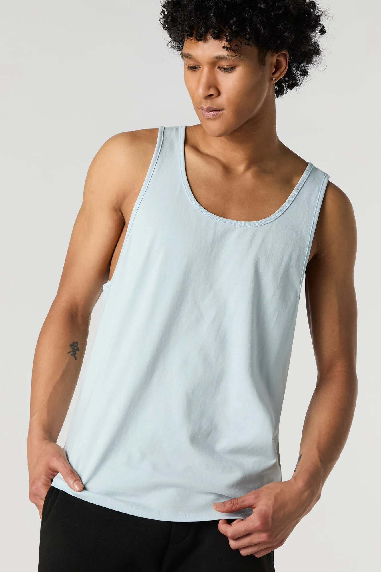 Solid Scoop Neck Tank sold by Urban Planet