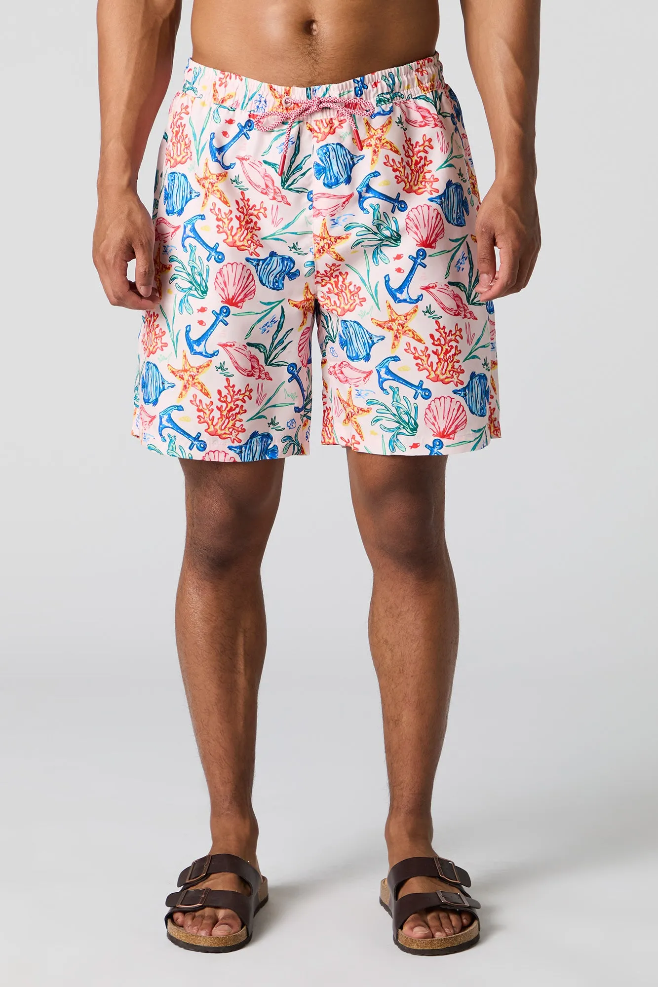 Aquatic Print Swim Short sold by Urban Planet