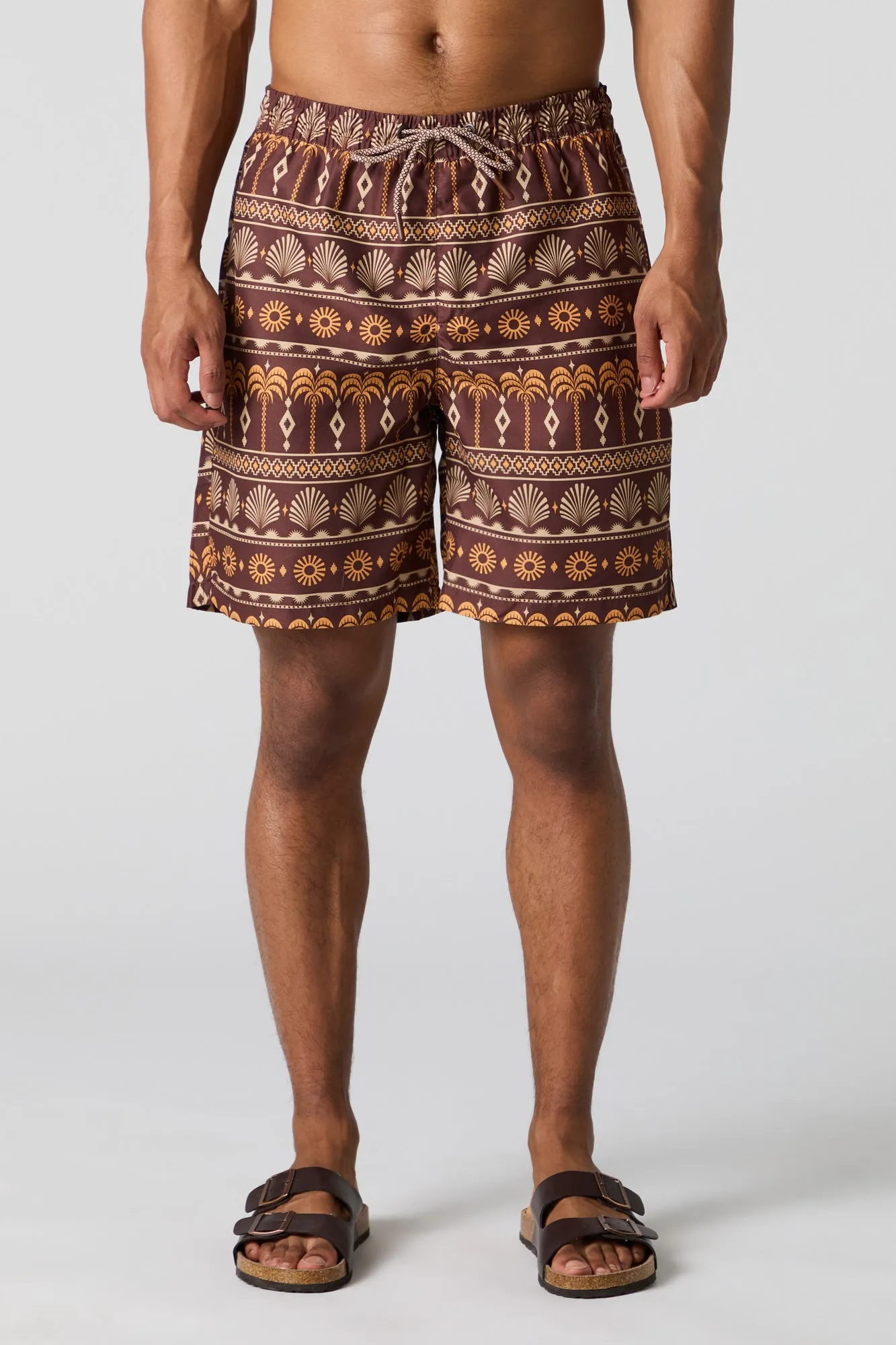 Short de bain à imprimé d'île sold by Urban Planet