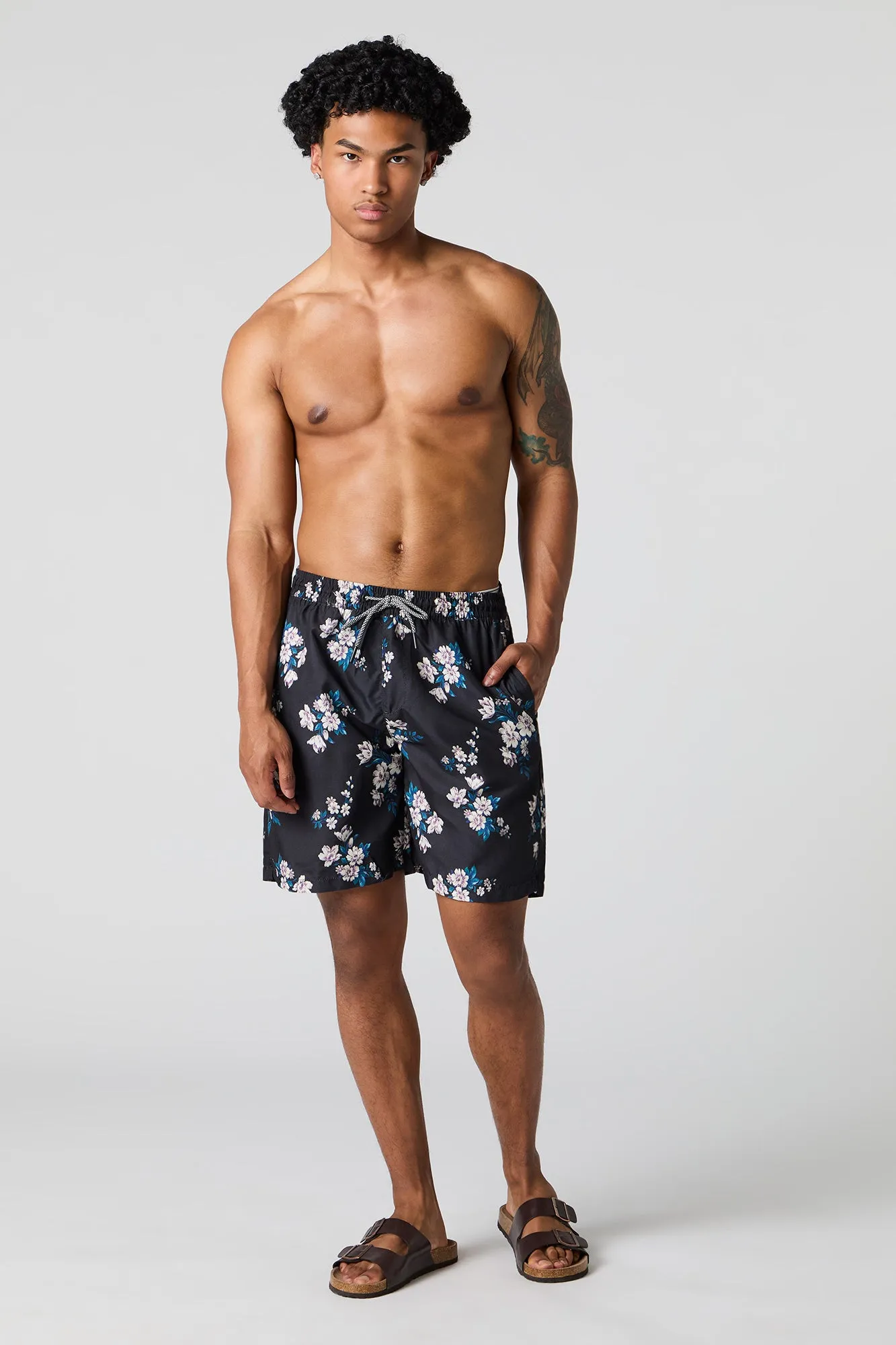Floral Print Swim Short sold by Urban Planet product image thumbnail 3