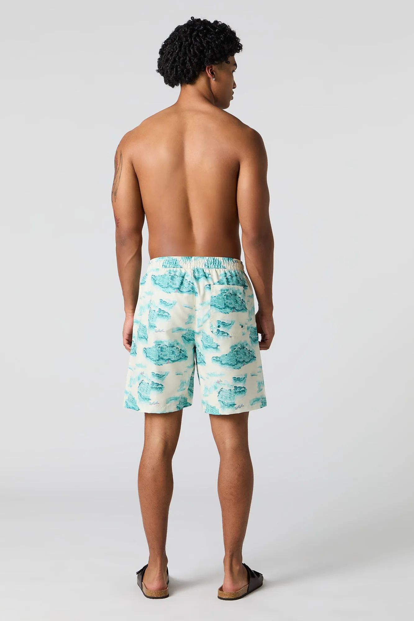 Village Print Swim Short sold by Urban Planet product image thumbnail 3