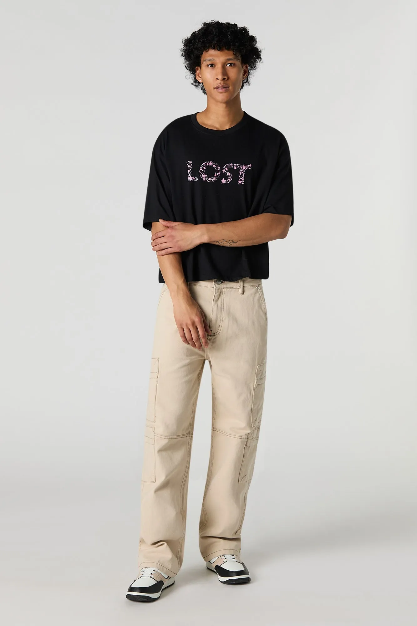 Lost Graphic Boxy T-Shirt sold by Urban Planet product image thumbnail 3