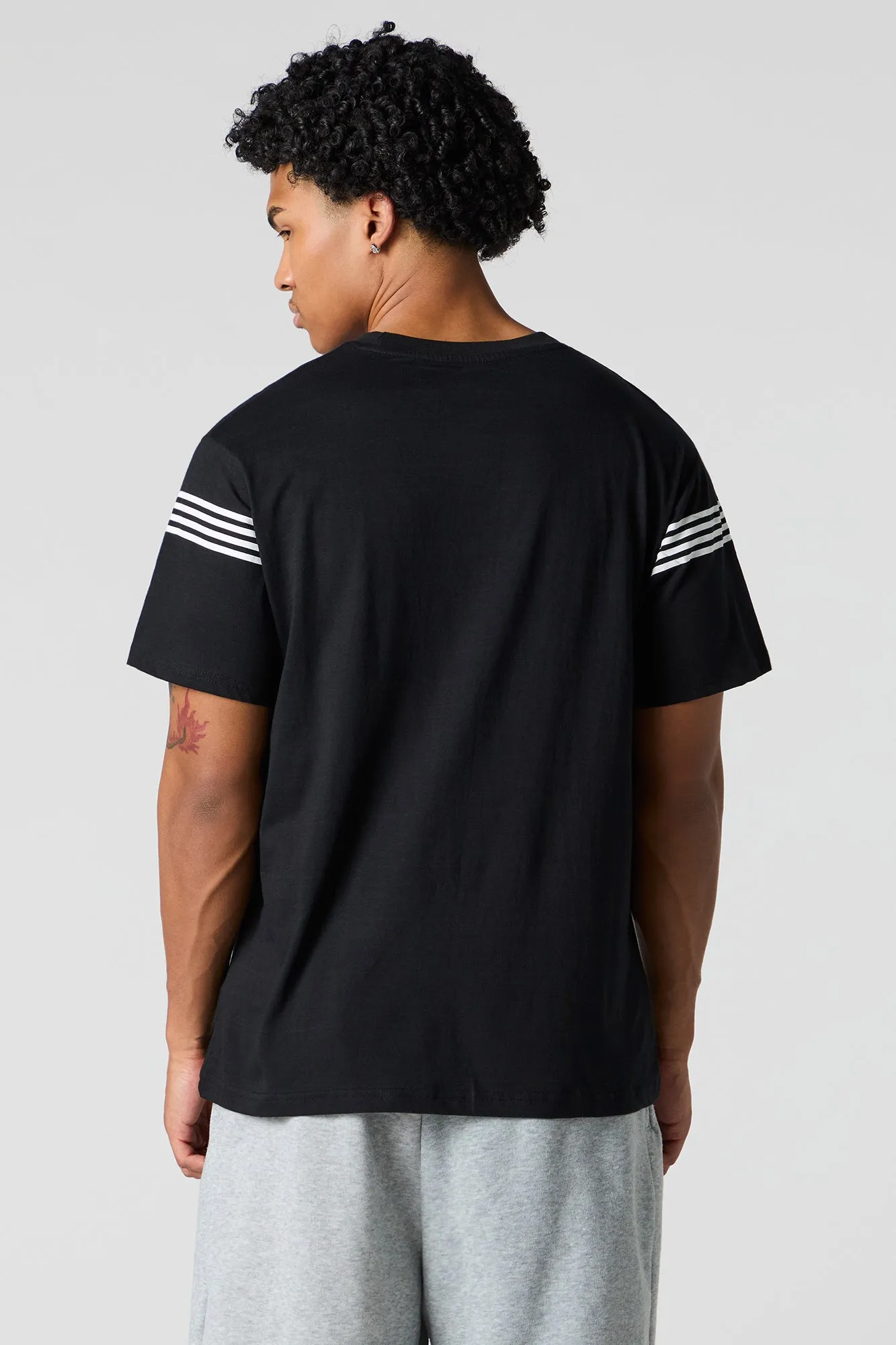 Partial Striped T-Shirt sold by Urban Planet product image thumbnail 4