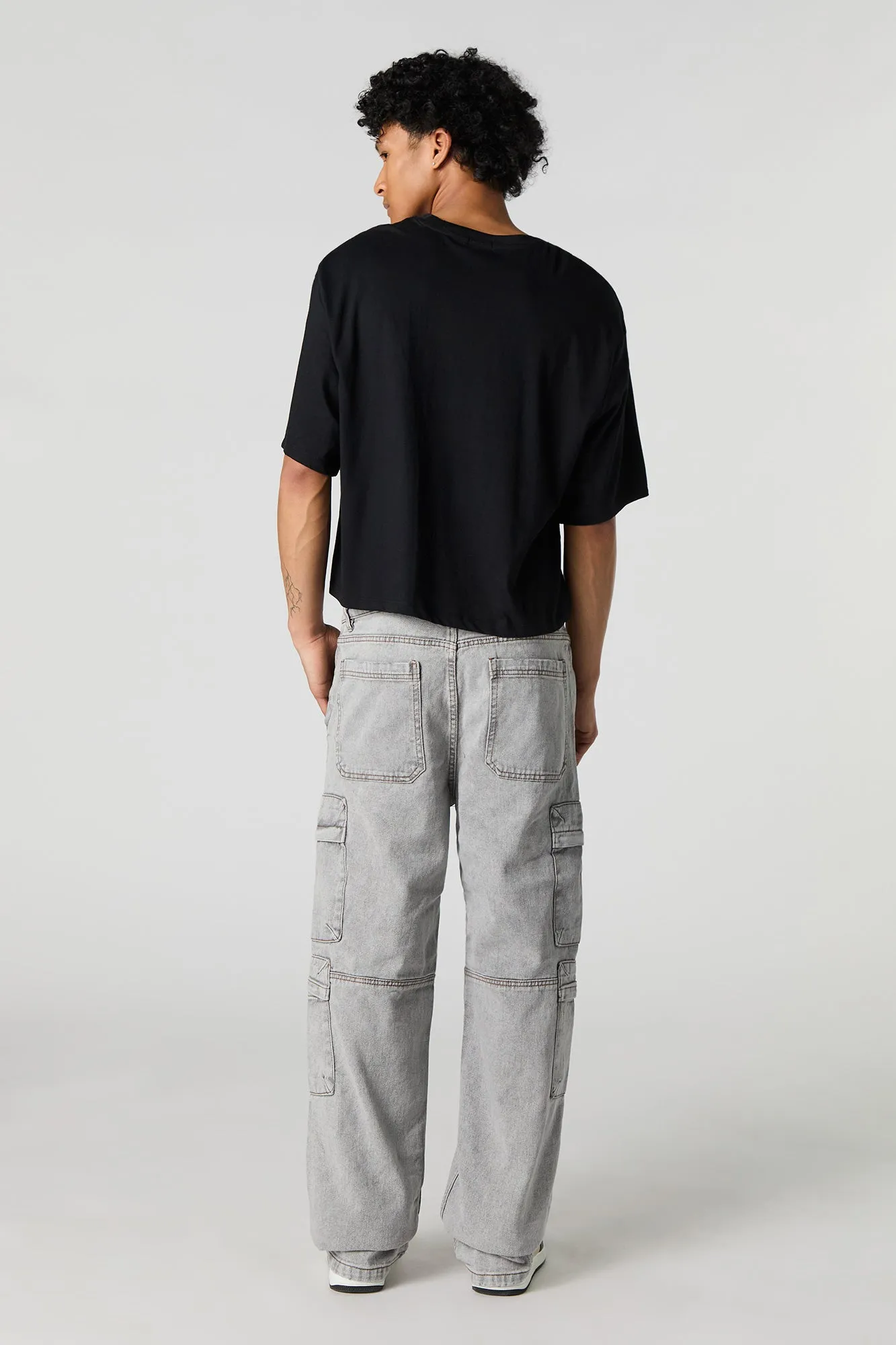 Rigid Baggy Wide Leg Cargo Jean sold by Urban Planet product image thumbnail 3