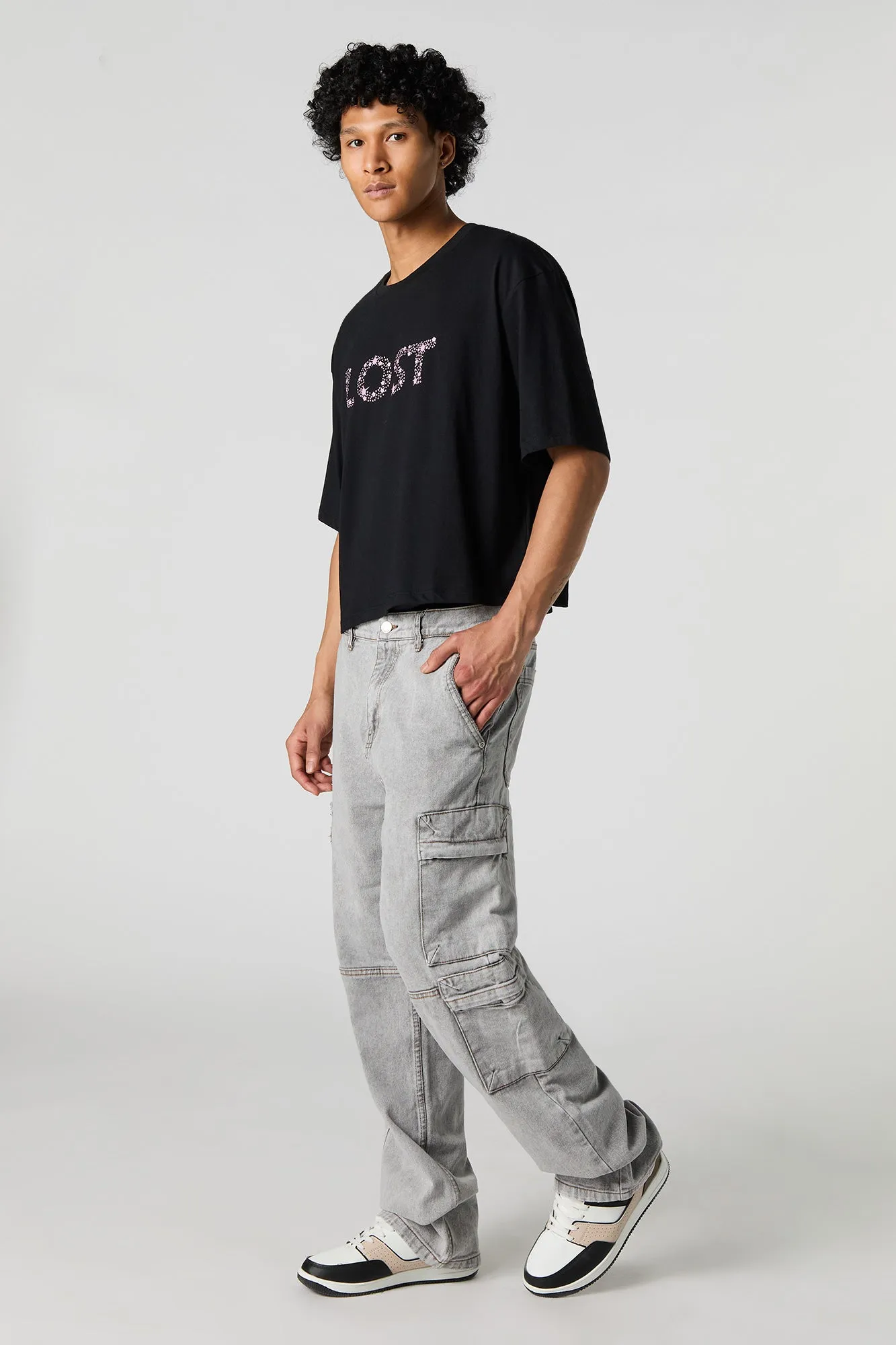 Rigid Baggy Wide Leg Cargo Jean sold by Urban Planet product image thumbnail 2