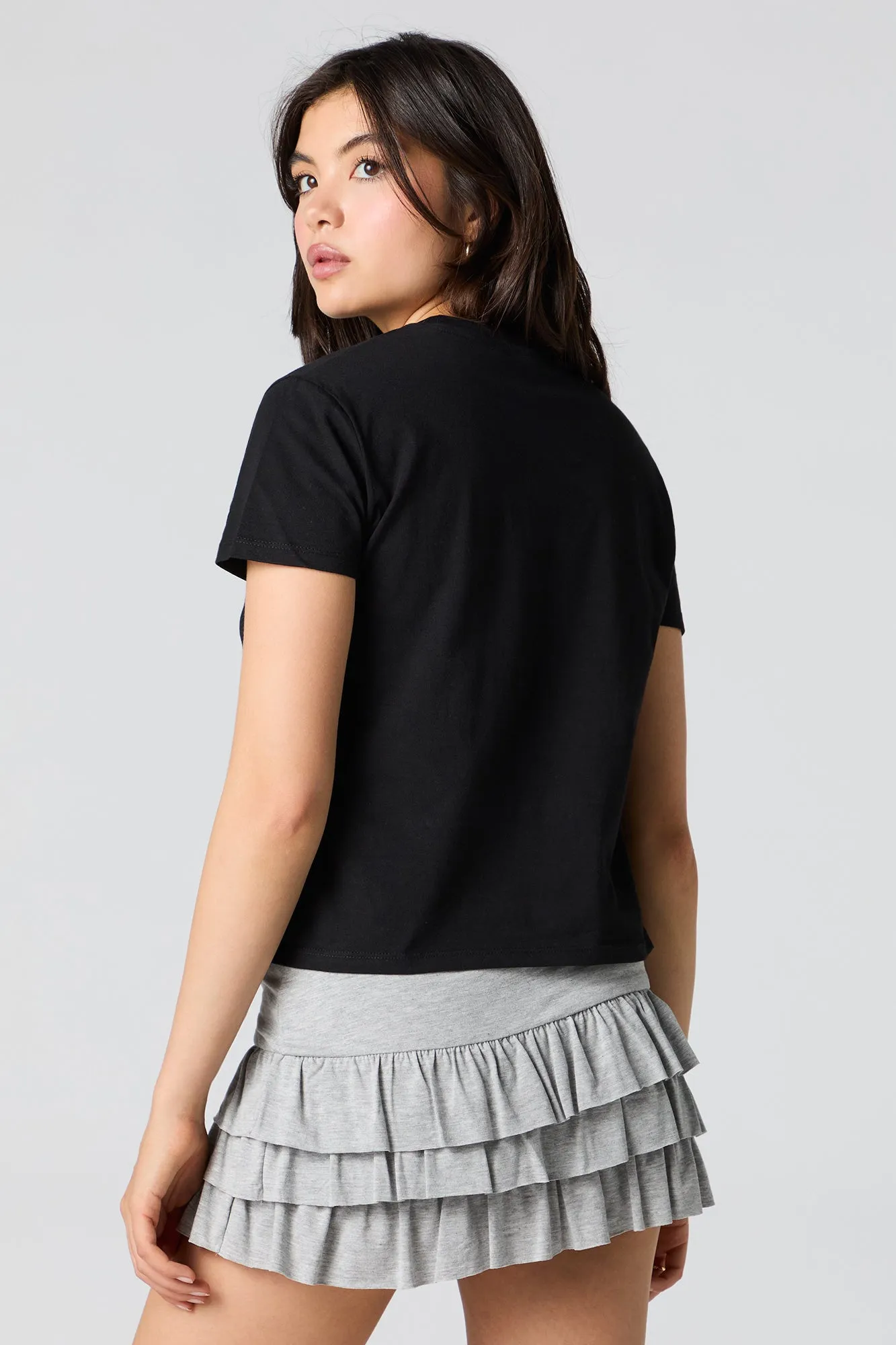 Always on My Mind Graphic Fitted T-Shirt sold by Urban Planet product image thumbnail 2