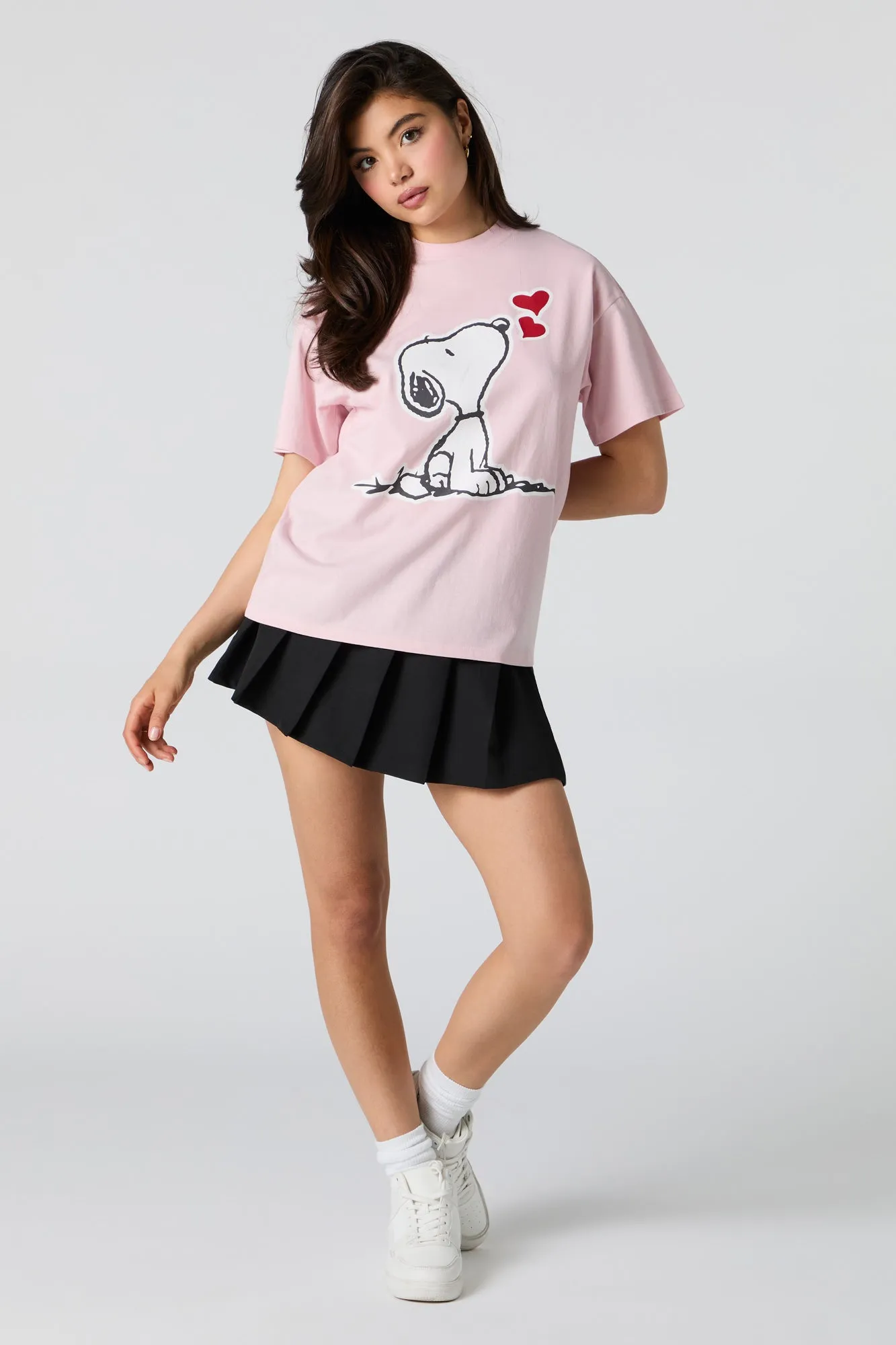 Snoopy Graphic Boyfriend T-Shirt sold by Urban Planet product image thumbnail 3