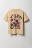 Betty Boop Moto Club Graphic Boyfriend T-Shirt sold by Urban Planet