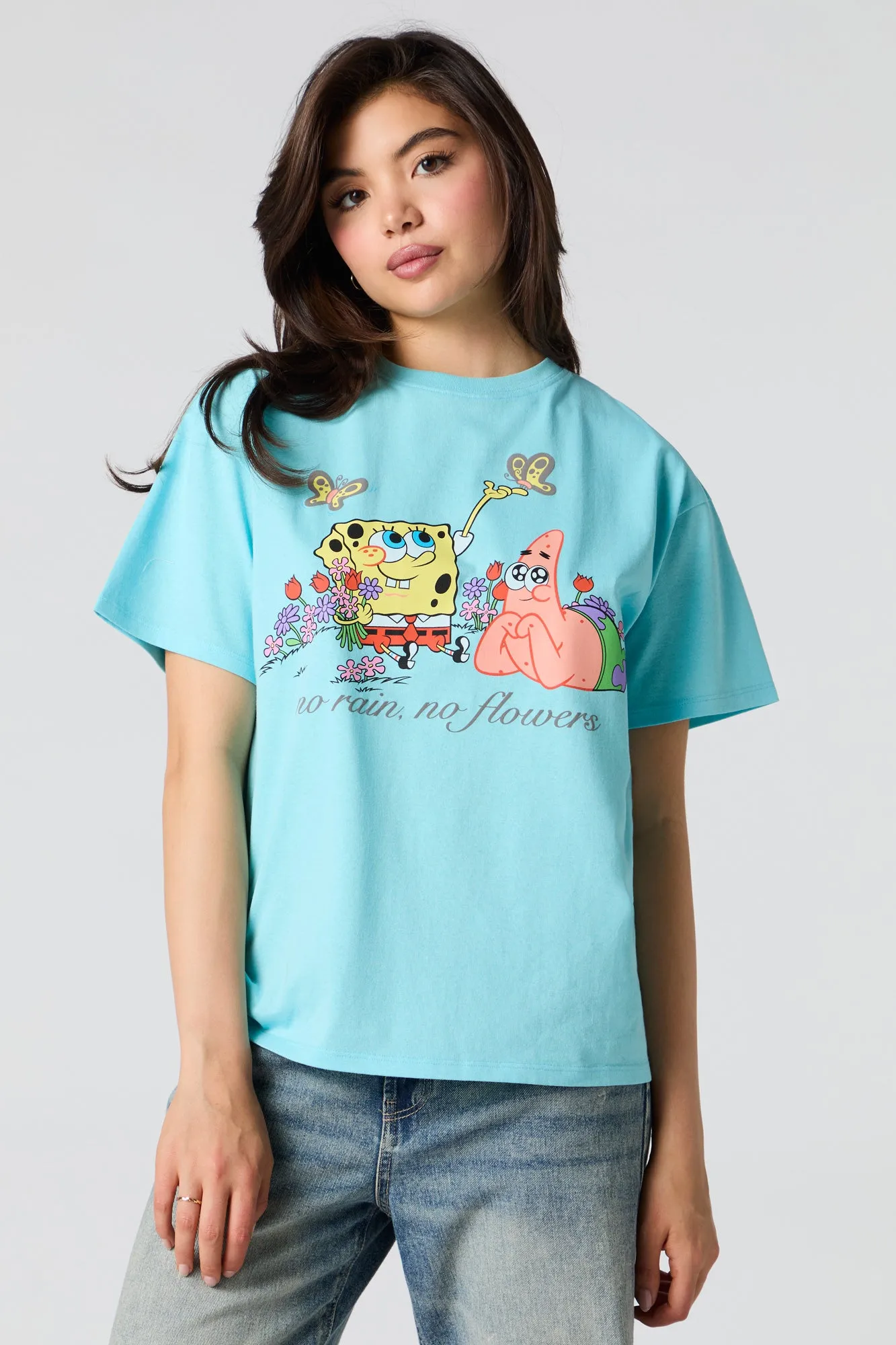 T-shirt coupe garçonne à imprimé SpongeBob & Patrick sold by Urban Planet