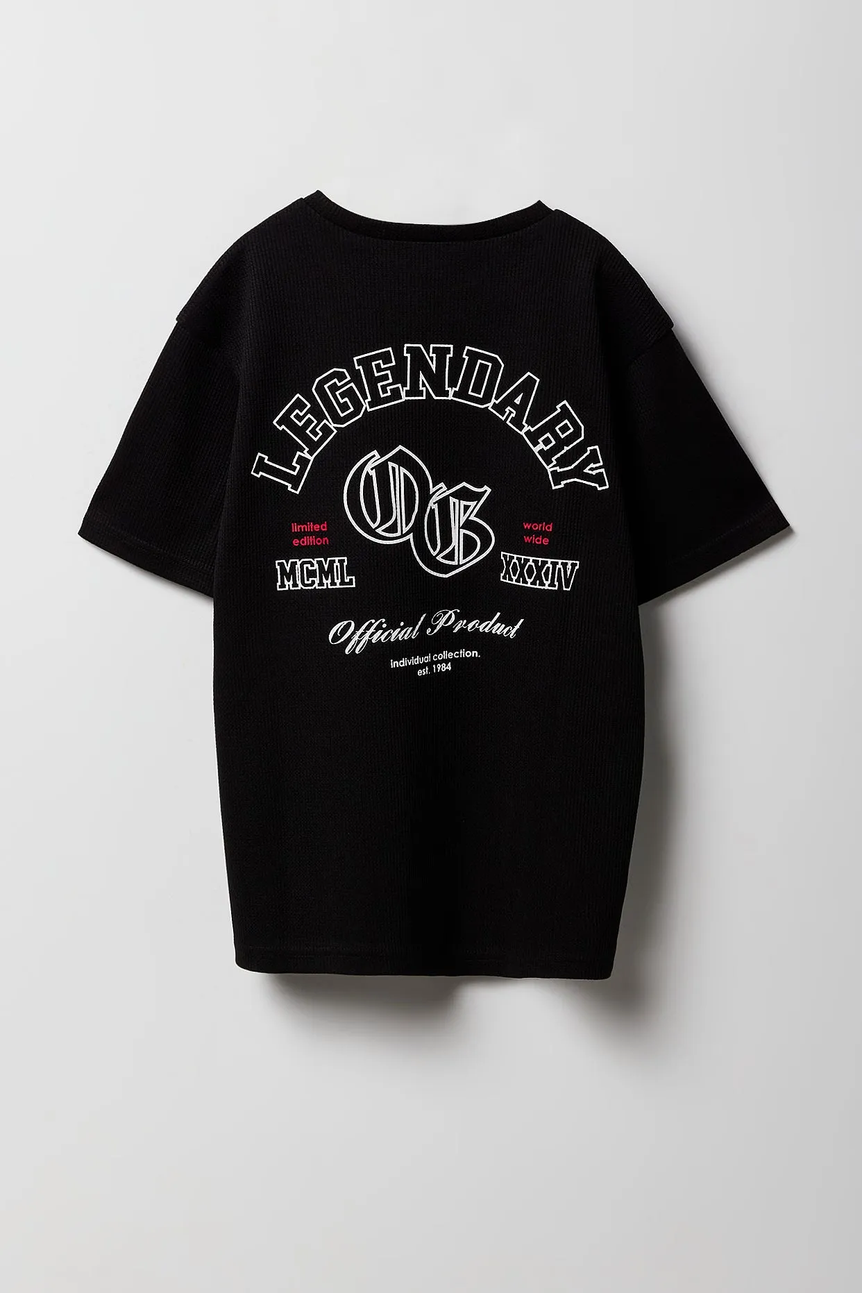 Boys OG Graphic Waffle Knit T-Shirt sold by Urban Planet