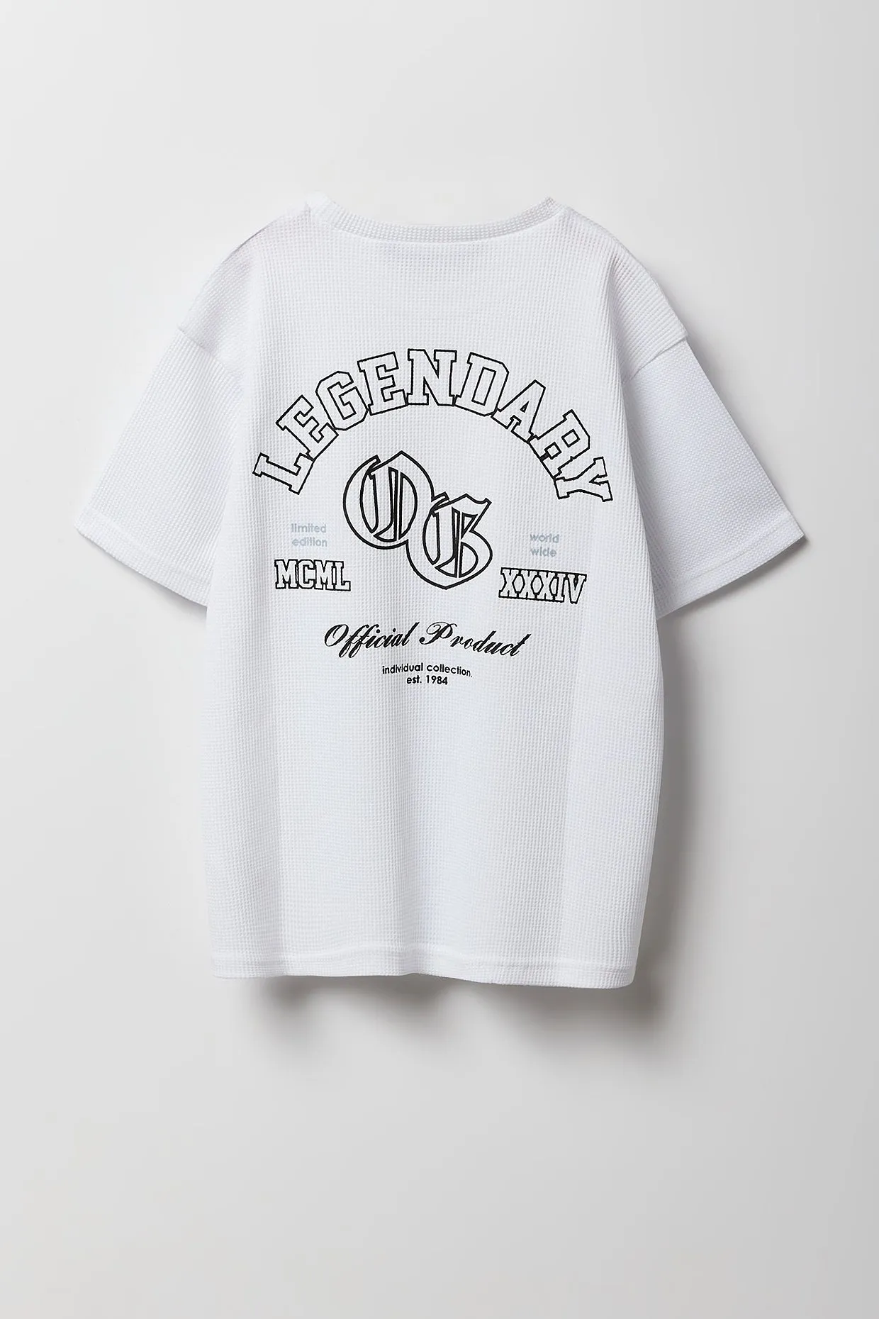 T-shirt en tricot gaufré à imprimé OG pour garçon sold by Urban Planet product image thumbnail 3