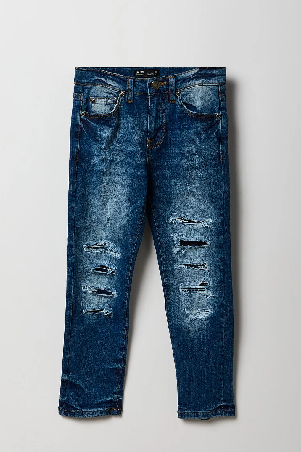 Boys Distressed Stretch Skinny Jean sold by Urban Planet