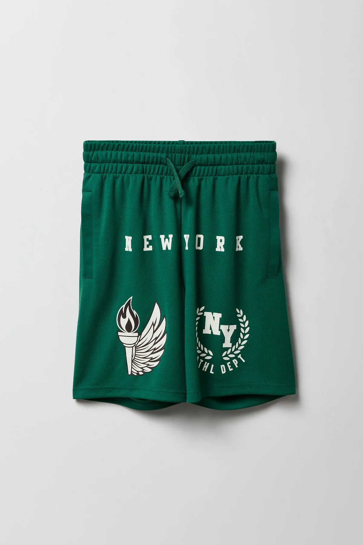 Short de basket-ball en filet imprimé pour garçons sold by Urban Planet product image thumbnail 3