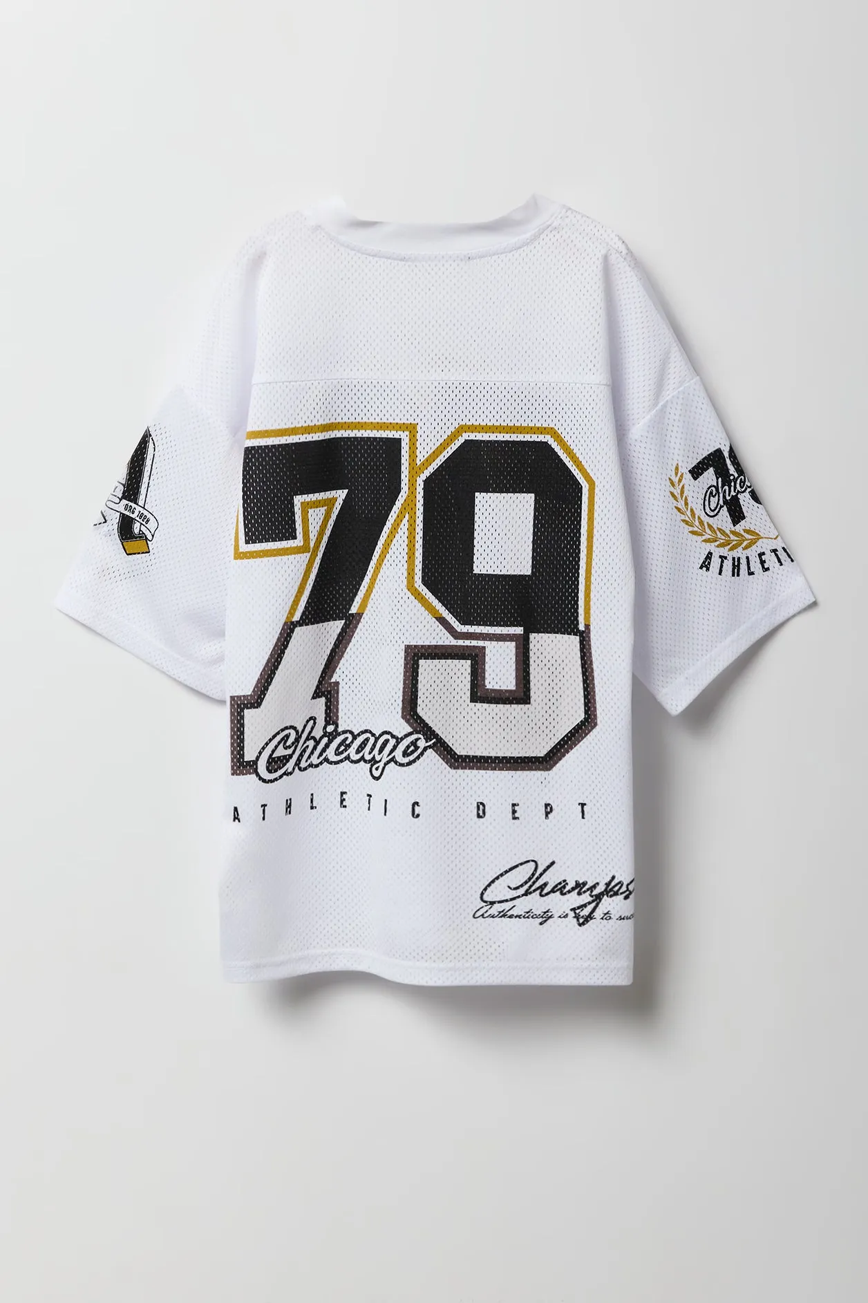 Boys Mesh Graphic Football Jersey sold by Urban Planet product image thumbnail 2