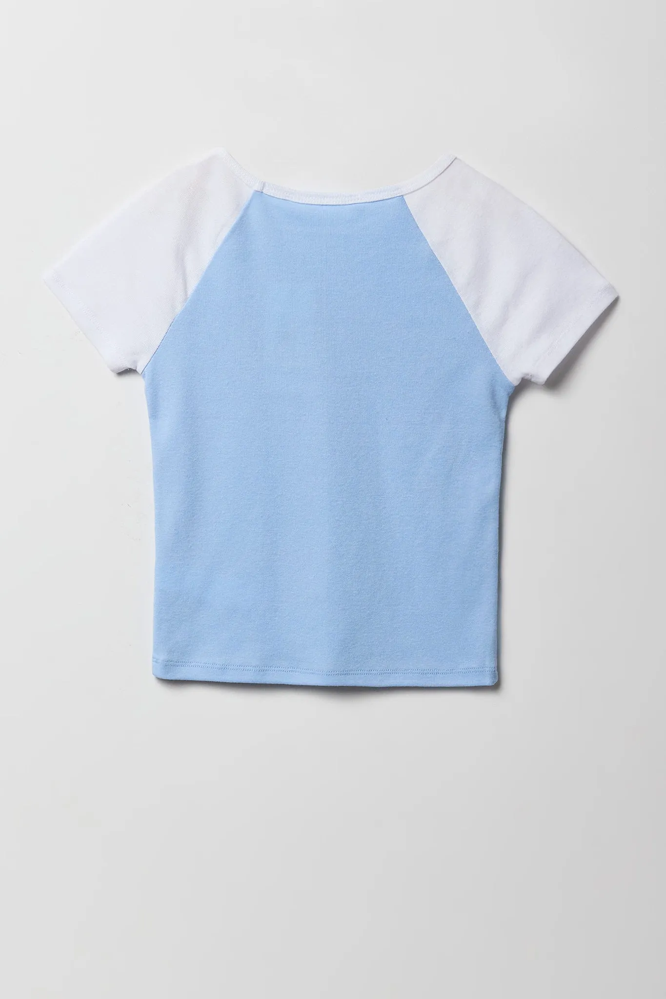 Girls Puff Print Raglan T-Shirt sold by Urban Planet product image thumbnail 4