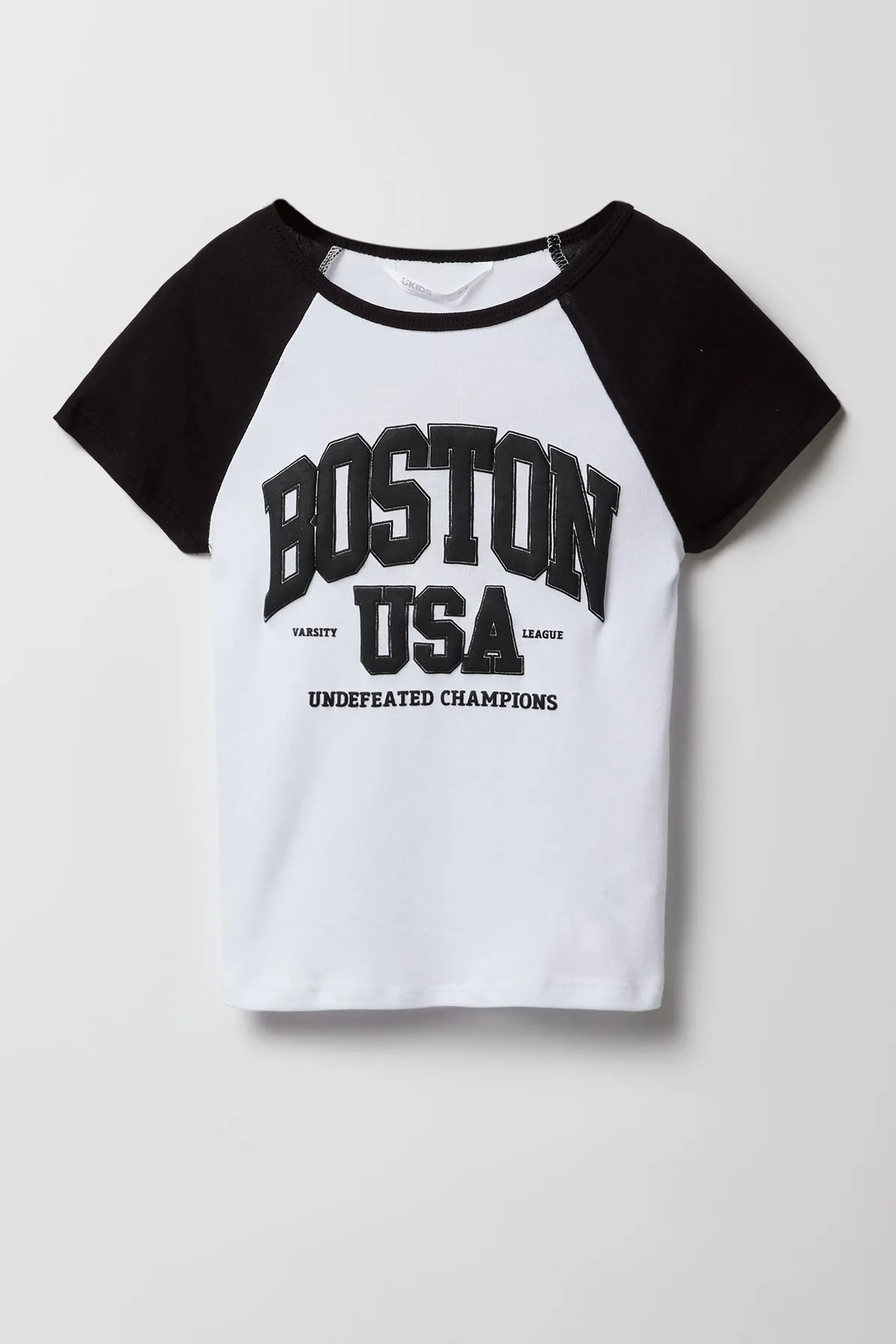 Girls Graphic Raglan T-Shirt sold by Urban Planet product image thumbnail 5