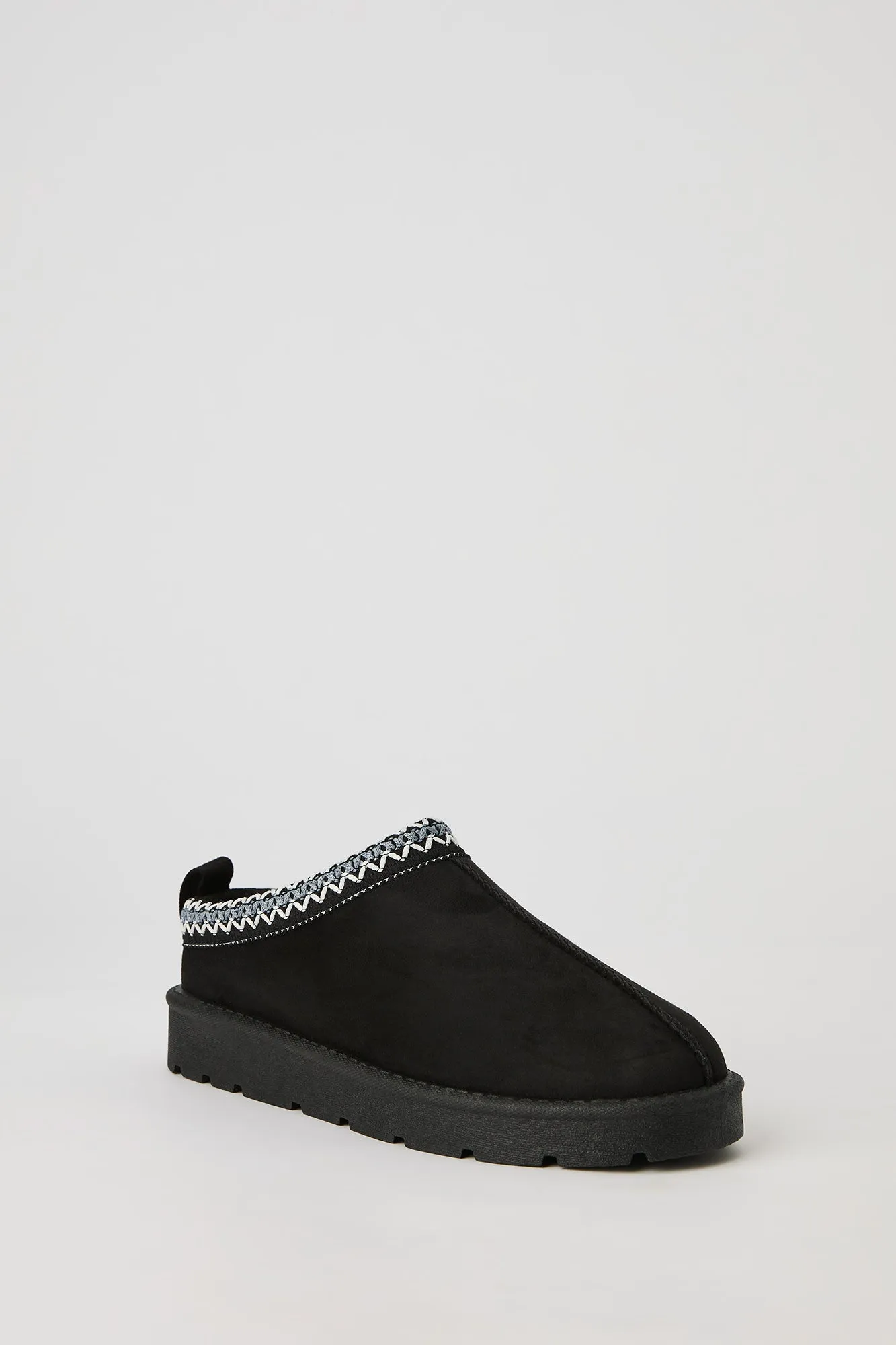 Faux Suede Embroidered Slipper Booties sold by Urban Planet product image thumbnail 3