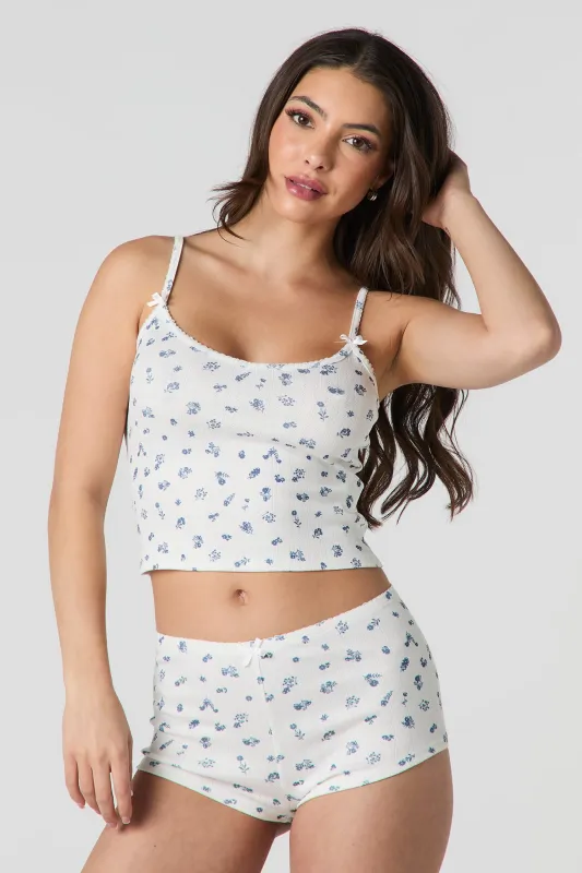 Ensemble pyjama avec camisole et short en pointelle sold by Urban Planet