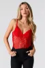 Floral Lace Bustier Bodysuit sold by Urban Planet
