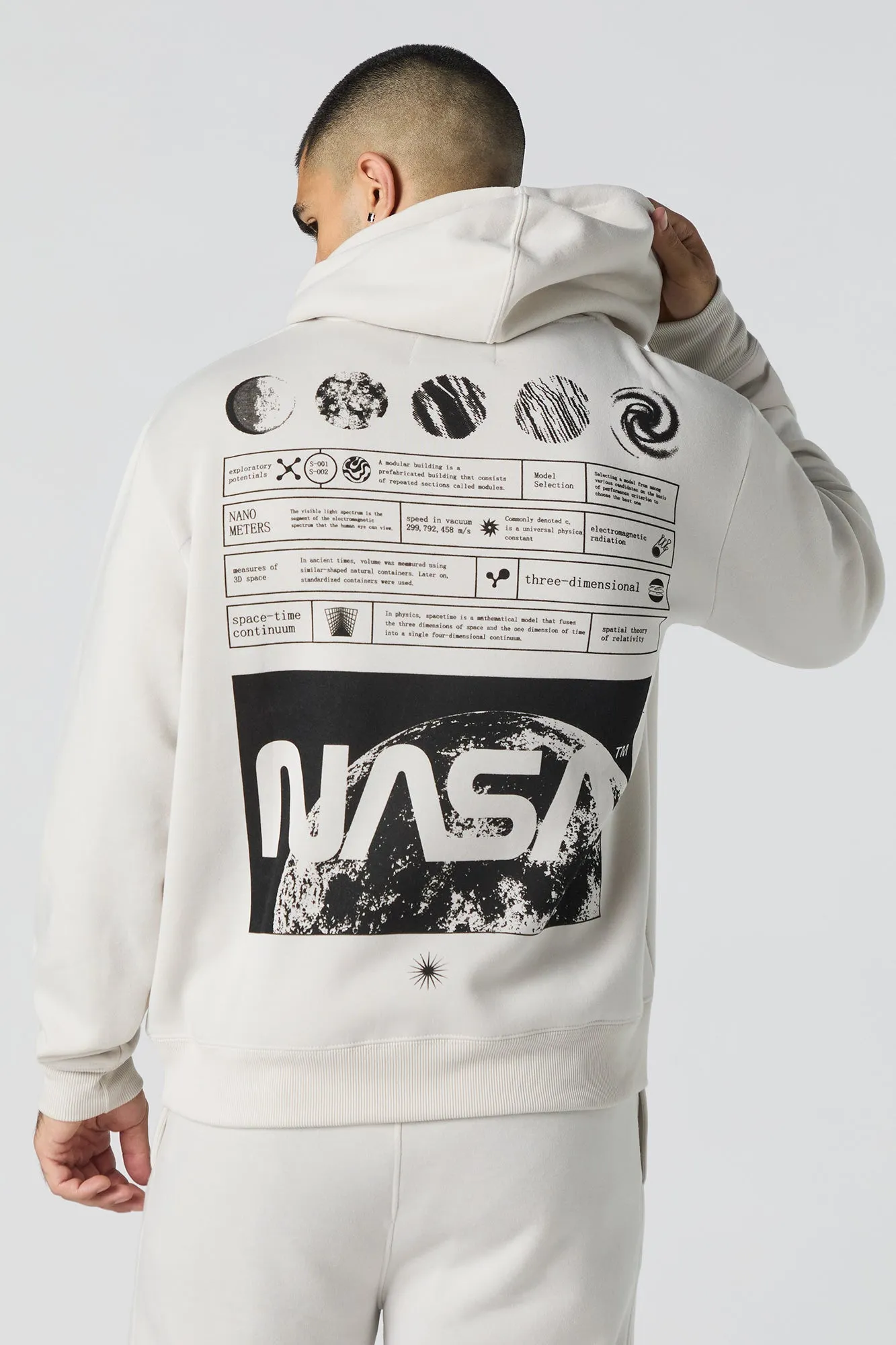 NASA Graphic Fleece Hoodie sold by Urban Planet