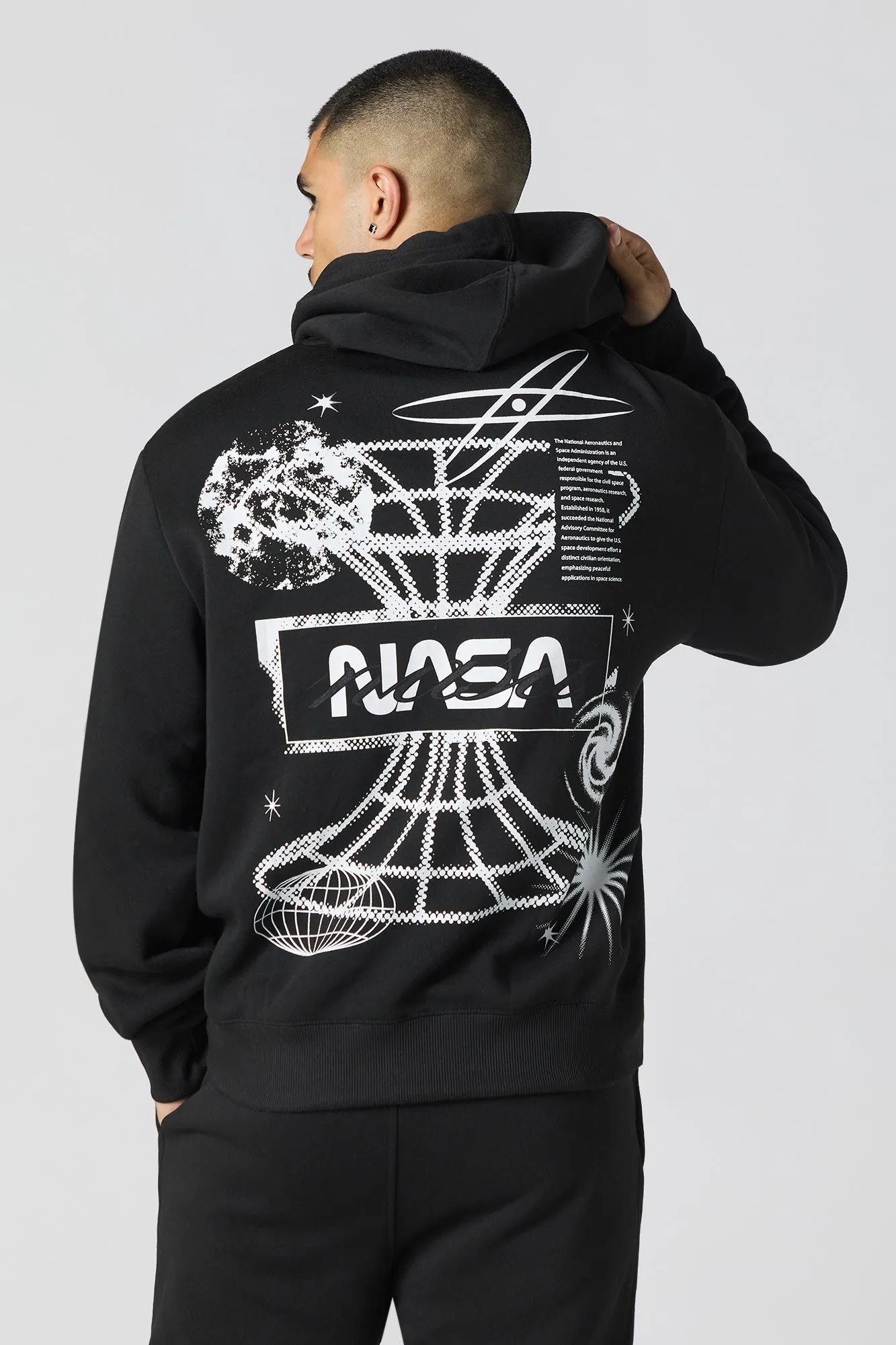 NASA Graphic Fleece Hoodie sold by Urban Planet product image thumbnail 4