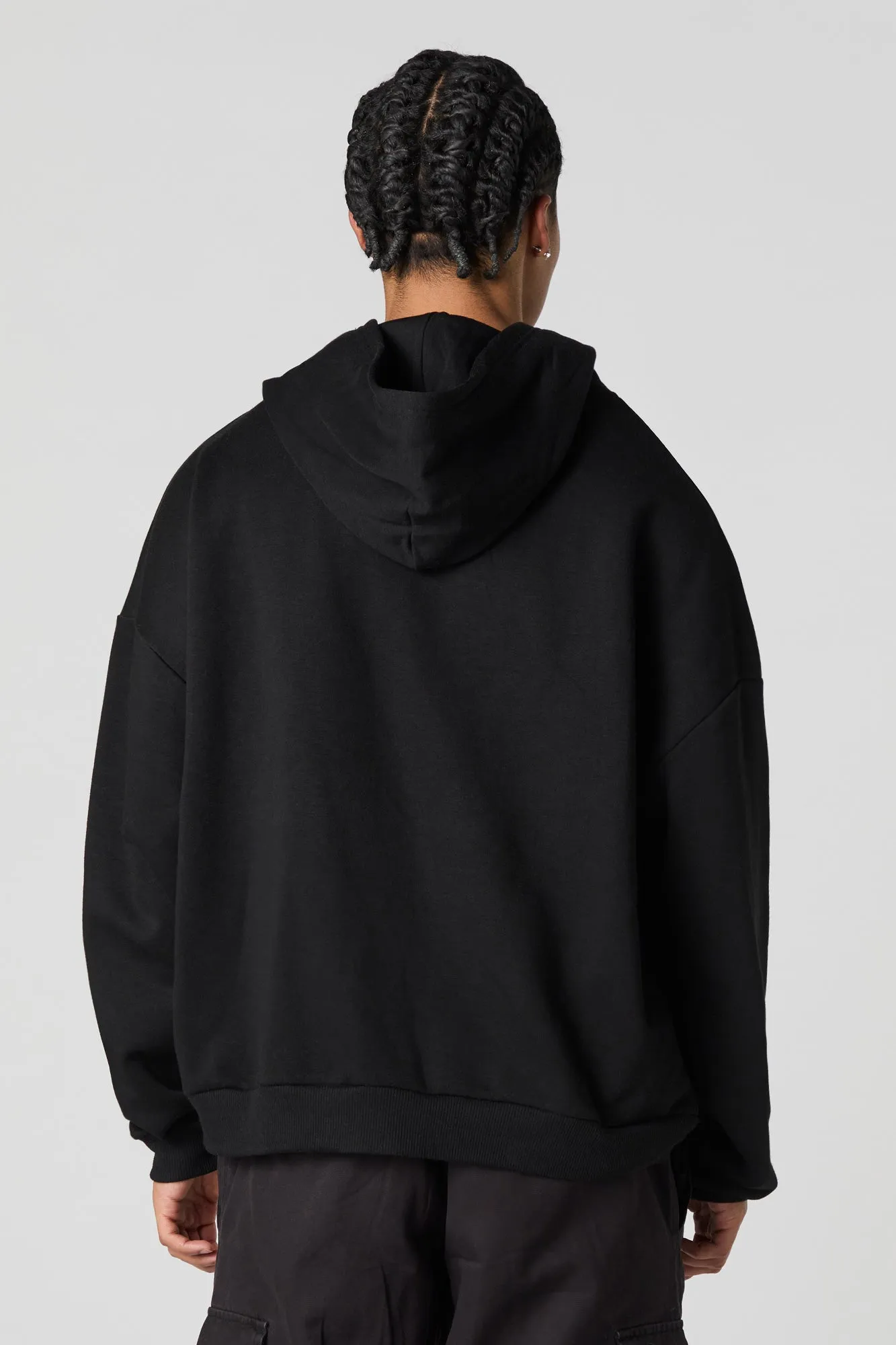 Haut à capuchon en molleton à coupe carrée sold by Urban Planet product image thumbnail 3