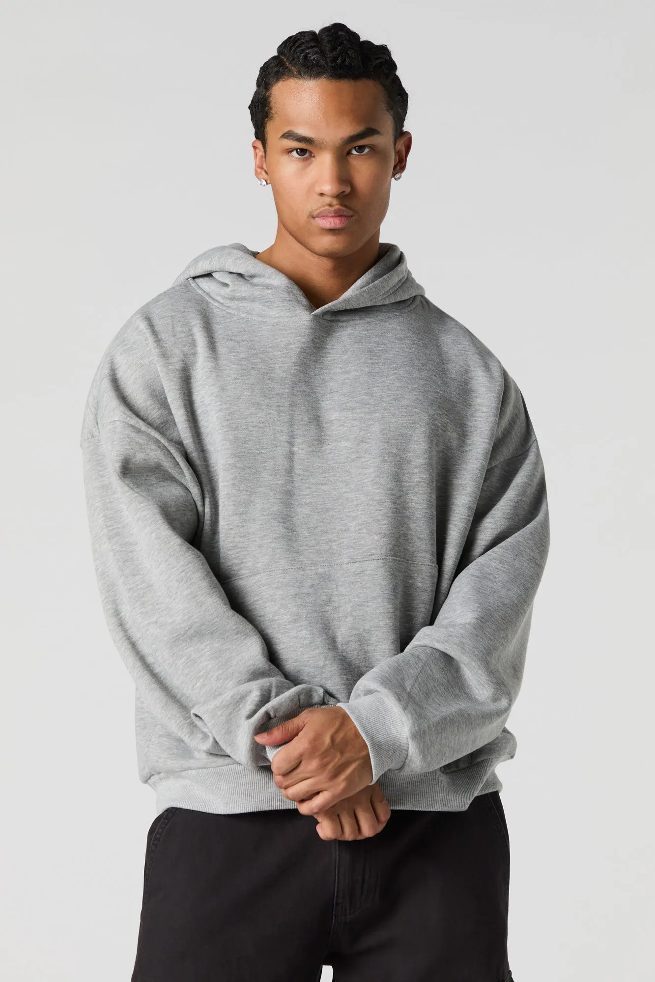 Haut à capuchon en molleton à coupe carrée sold by Urban Planet product image thumbnail 5