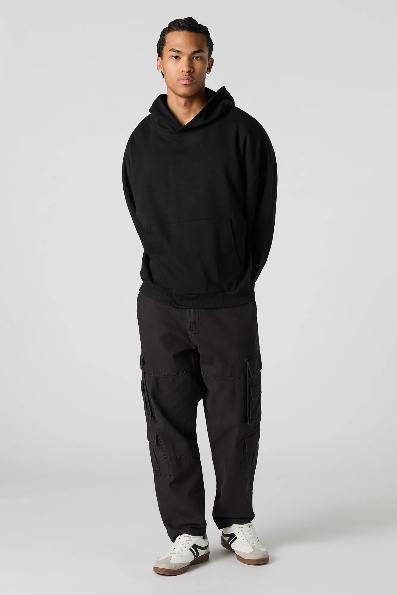 Haut à capuchon en molleton à coupe carrée sold by Urban Planet product image thumbnail 4