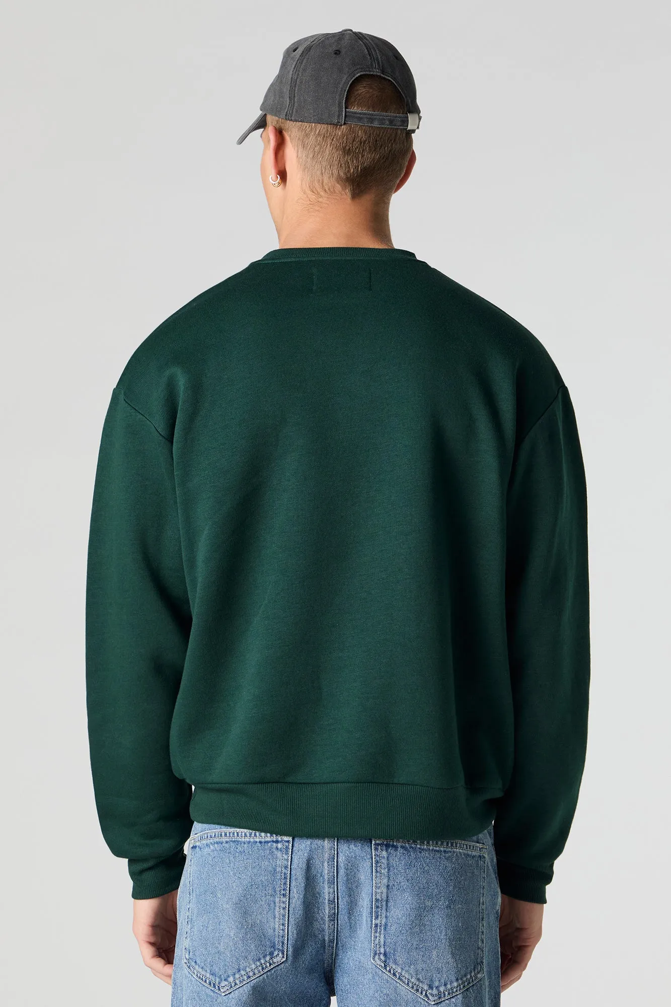 Chandail ras du cou en molleton uni sold by Urban Planet product image thumbnail 2