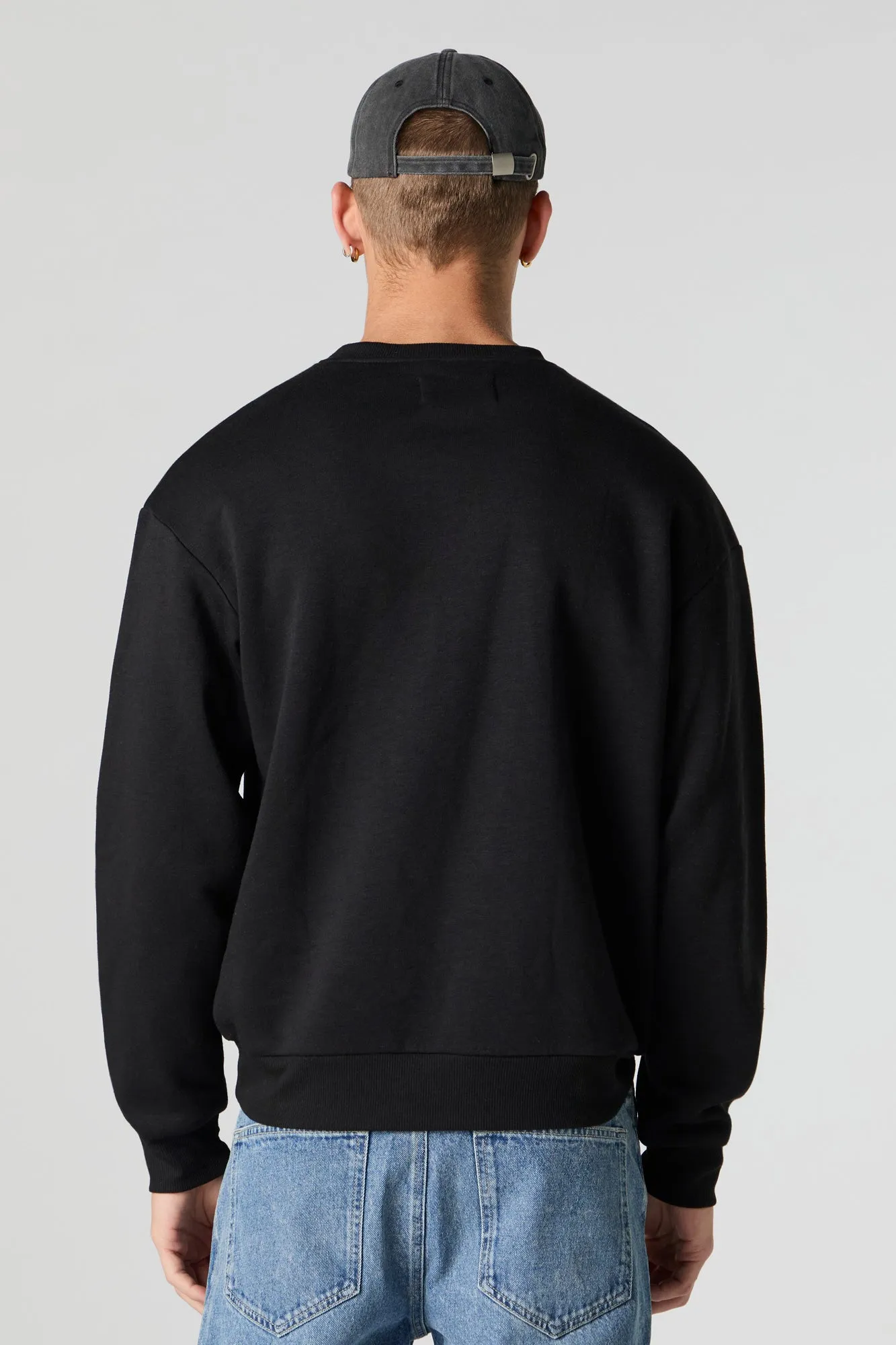 Chandail ras du cou en molleton uni sold by Urban Planet product image thumbnail 5