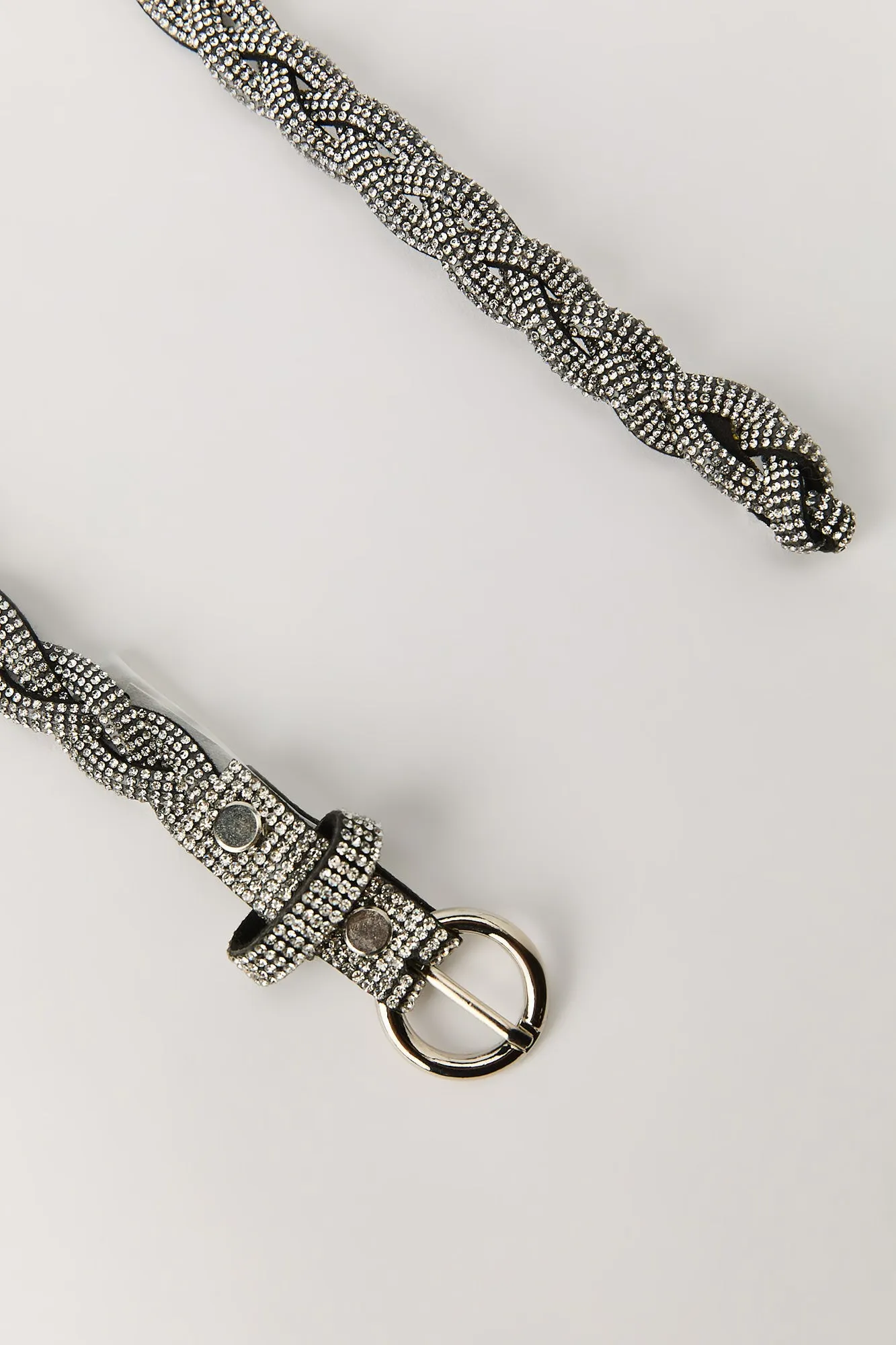 Ceinture tressée ornée de pierres du Rhin sold by Urban Planet product image thumbnail 2